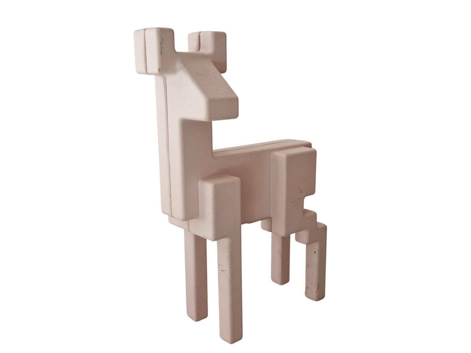 Vintage Pixel Deer Figurine By Monica Mulder For Ikea, Post Modernist Samspelt Figurative Statuette photo furniture