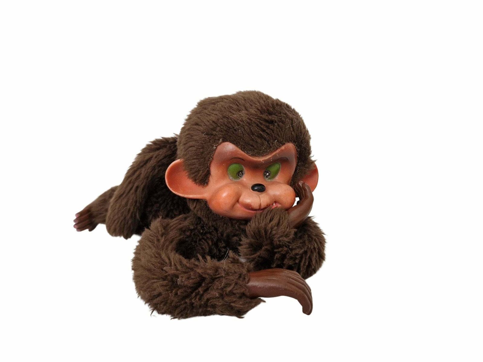 1960s Monkey Plush Toy With Rubber Face photo 119.0