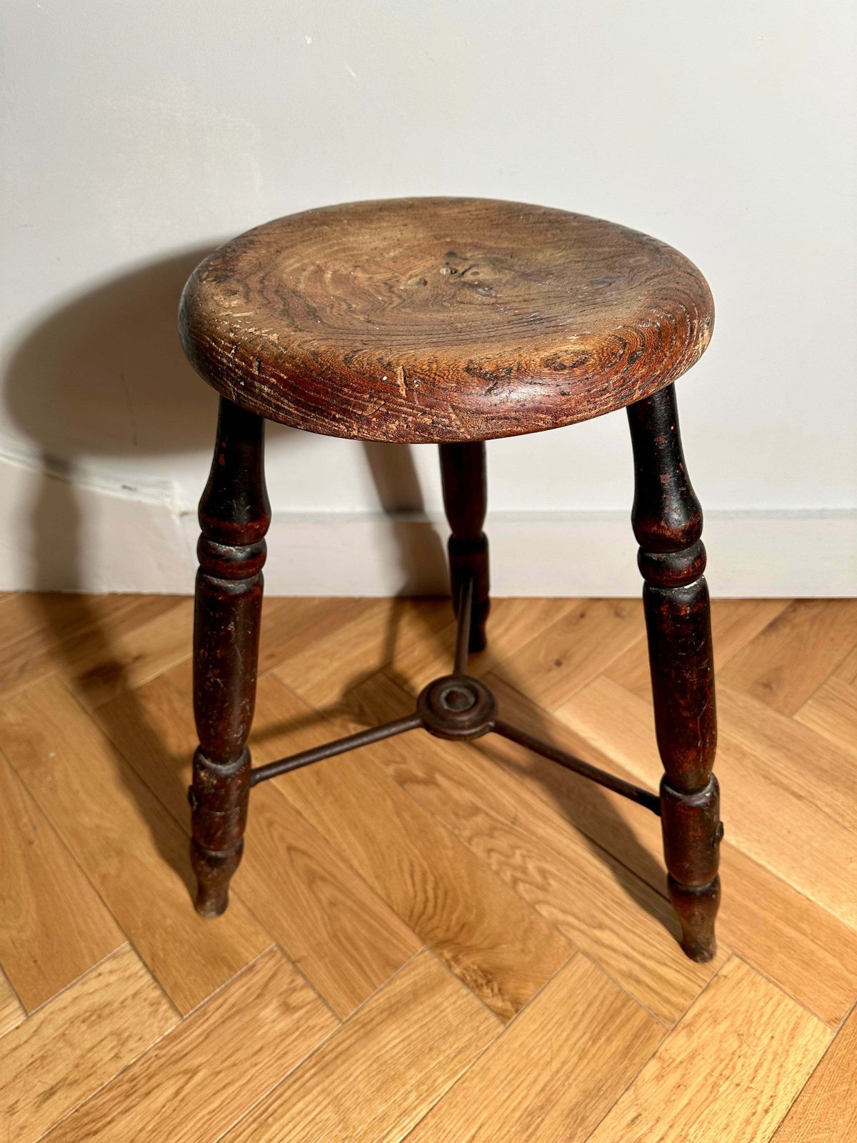 Rare Early Antique Elm Lacemakers Stool Originating From Olney Buckinghamshire The Birthplace Of English Lacemakers Circa 1800 photo furniture
