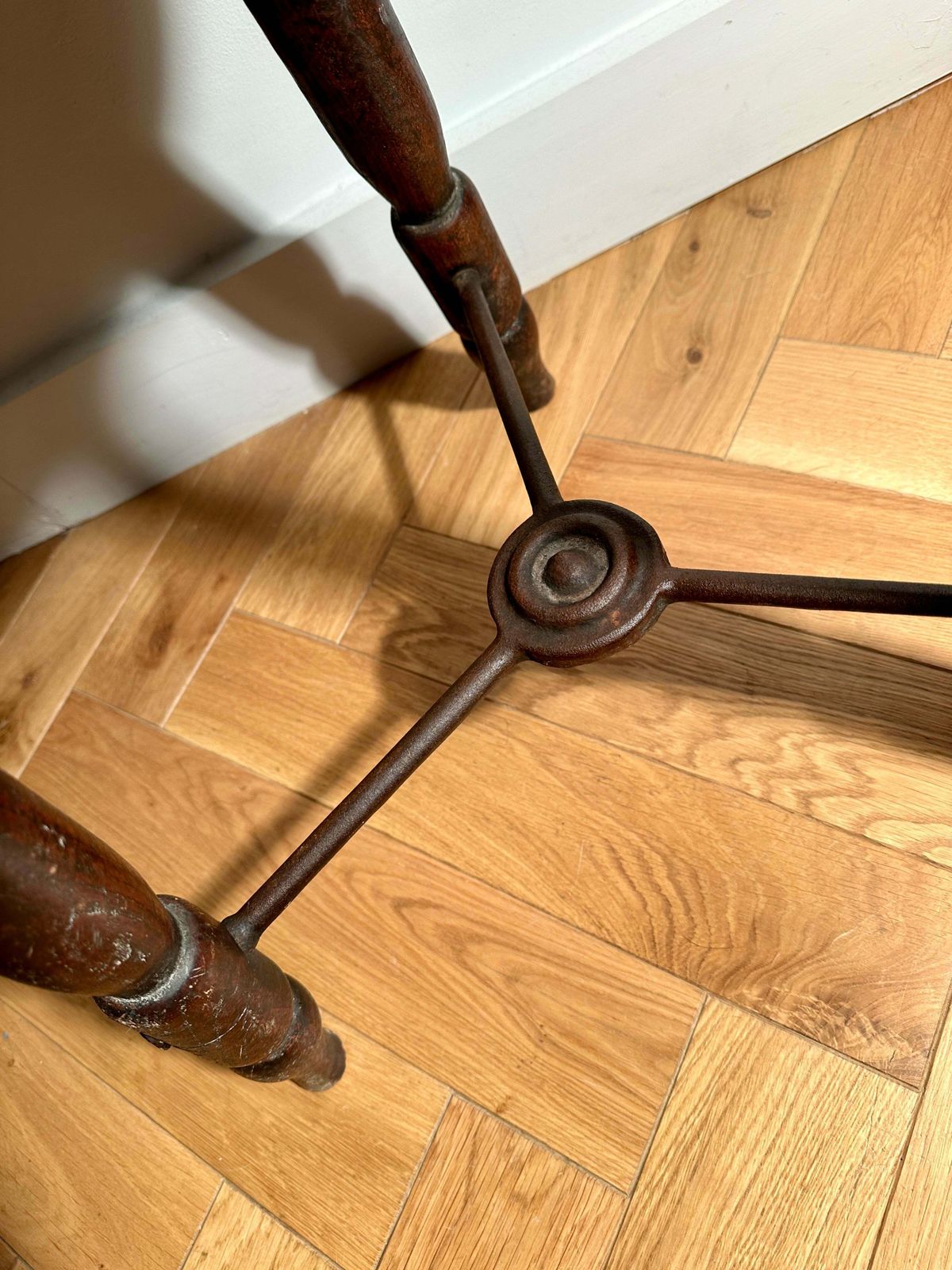 photo for sale Rare Early Antique Elm Lacemakers Stool Originating From Olney Buckinghamshire The Birthplace Of English Lacemakers Circa 1800