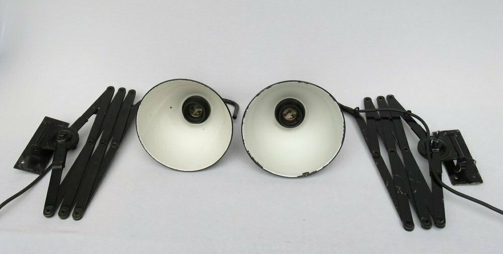 Bauhaus Scissor Lamps By Wilhelm Bäder Set Of 2 photo furniture