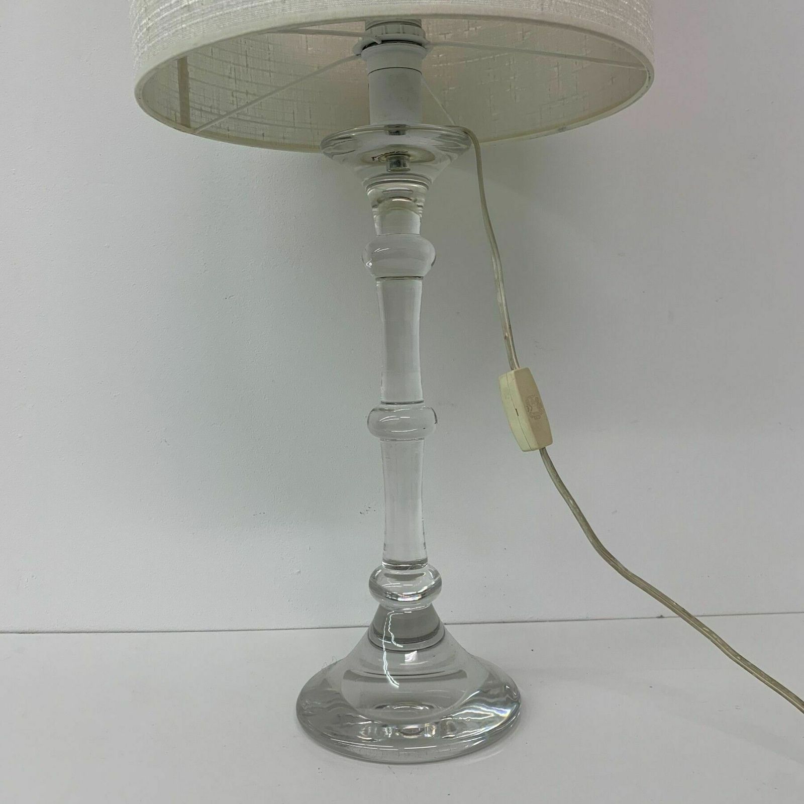 photo vinterior Mid Century Design Crystal Table Lamp By Glasfabriek Leerdam , 1960’s