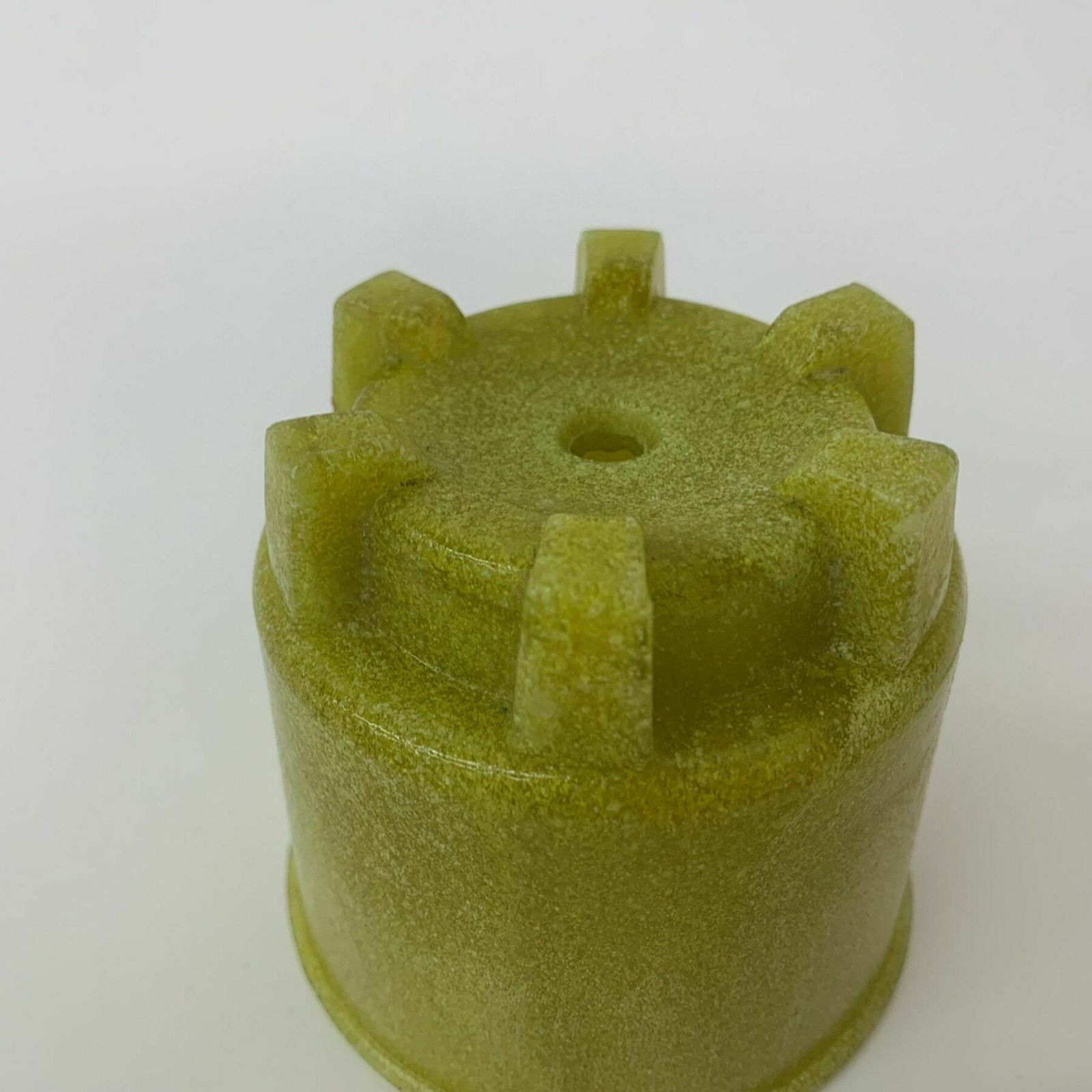 Antique Leerdam Copier Cactus Pot In Yellow Graniver Glass , 1928 photo vinterior