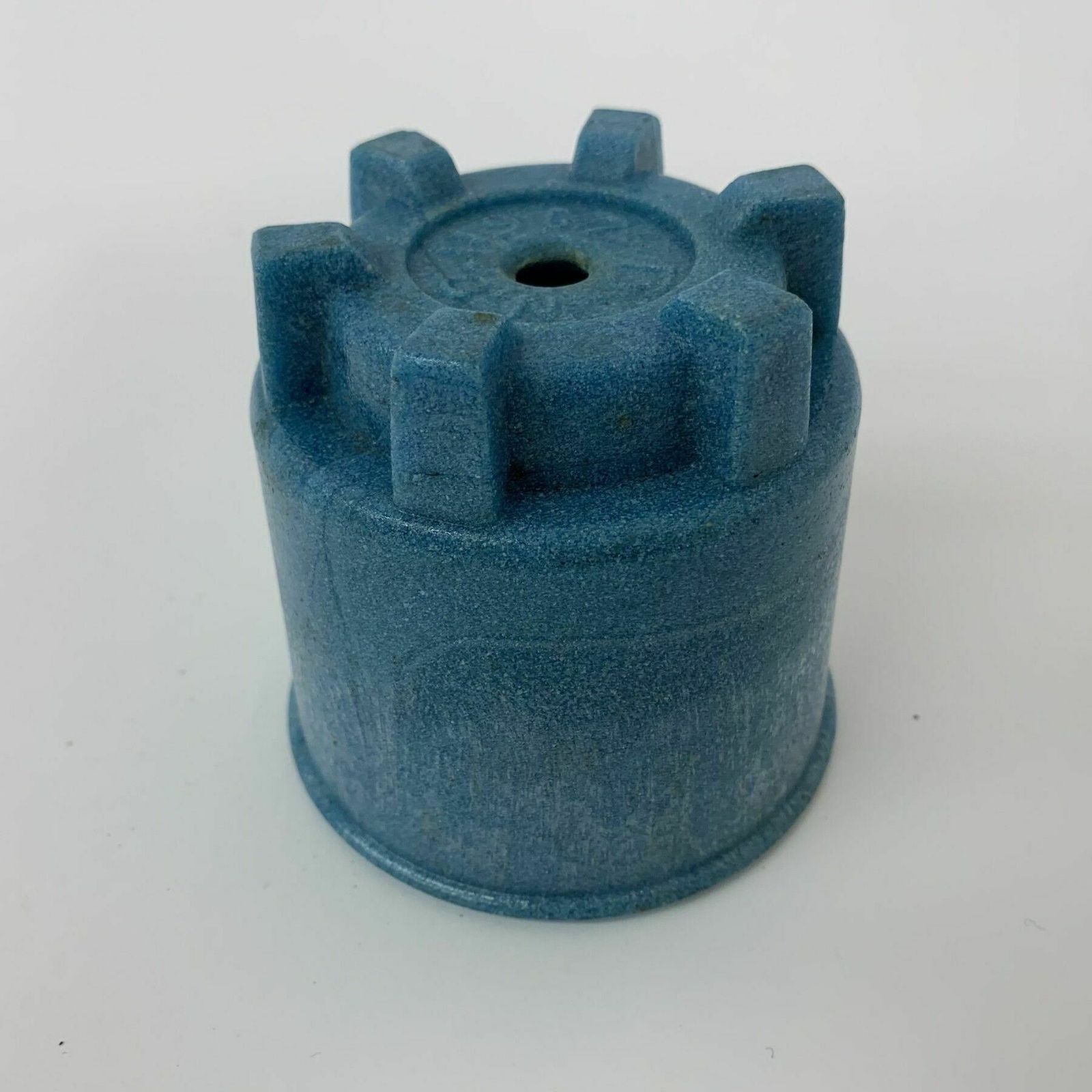 Antique Leerdam Copier Cactus Pot In Blue Graniver Glass , 1928 photo furniture