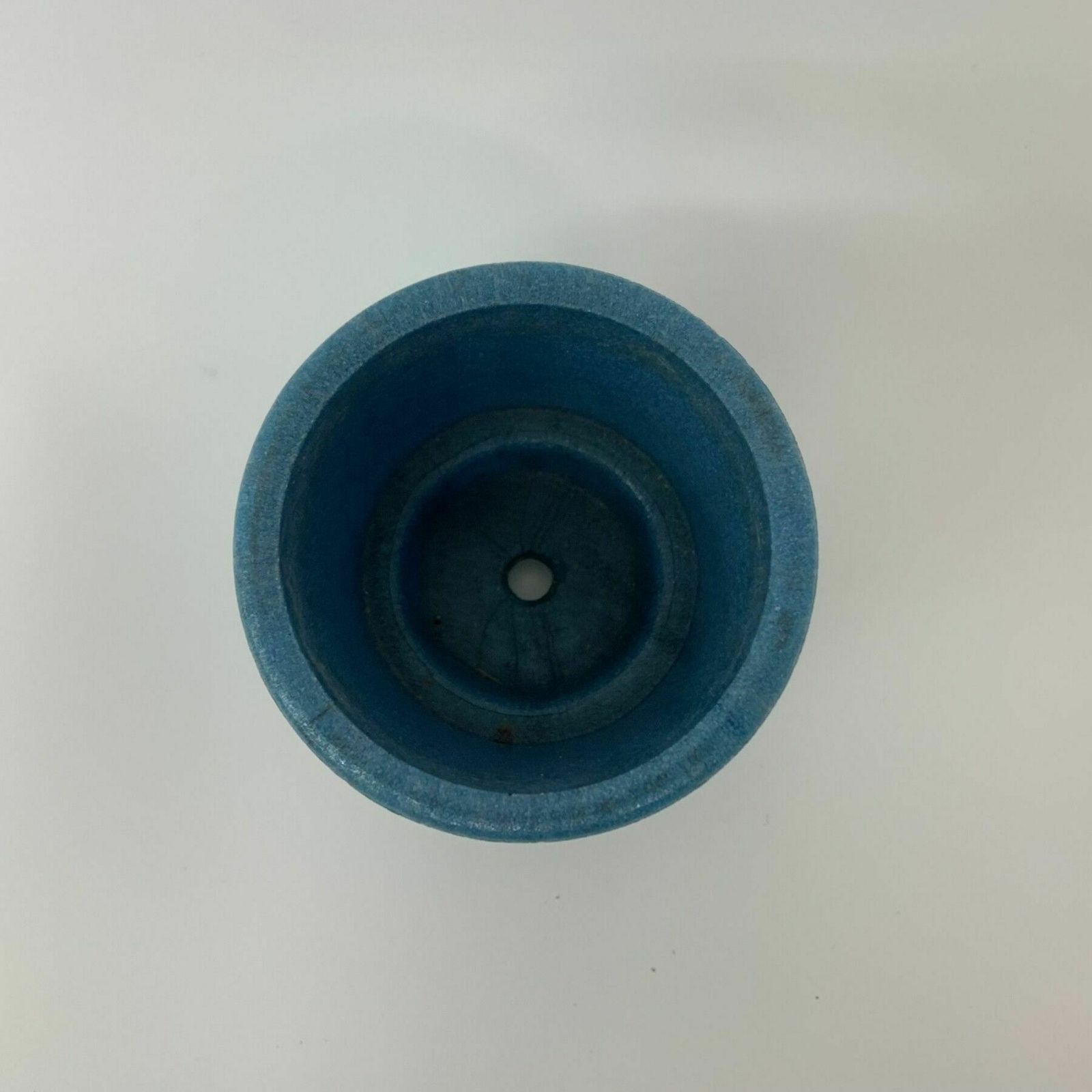 Antique Leerdam Copier Cactus Pot In Blue Graniver Glass , 1928 photo Home Decor
