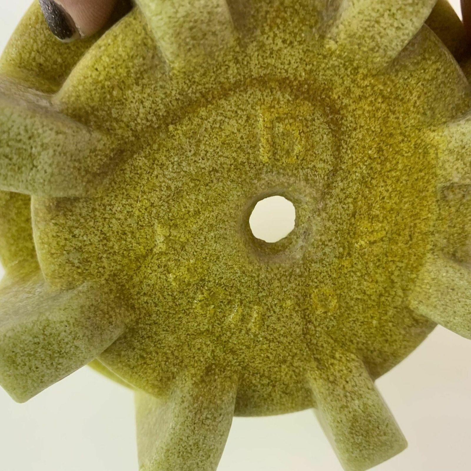 Woonaccessoires Antiek Leerdam Copier Cactuspotje In Geel Graniverglas, 1928 photo