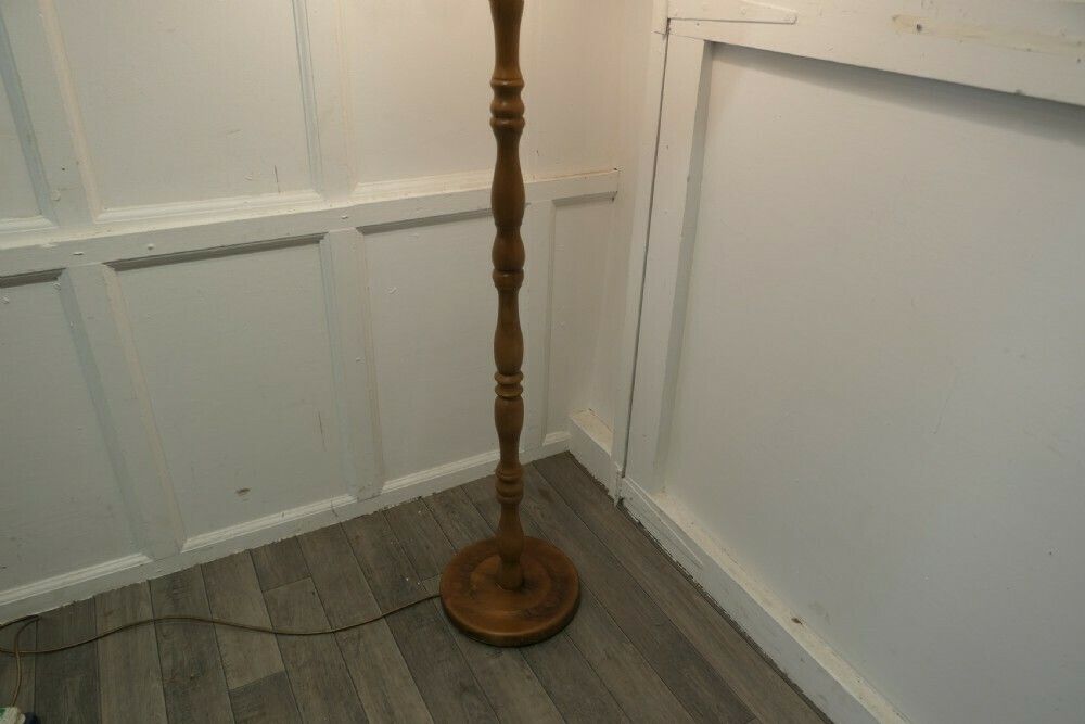 Turned Beech Floor Standing Lamp photo furniture