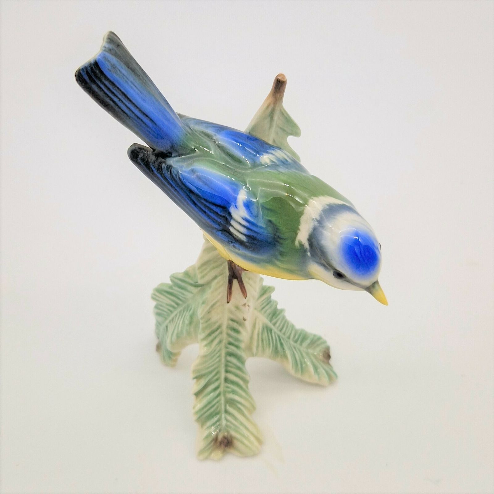 Porcelain Figurine "Blue Timouse" By Göbel. 1973 photo vinterior