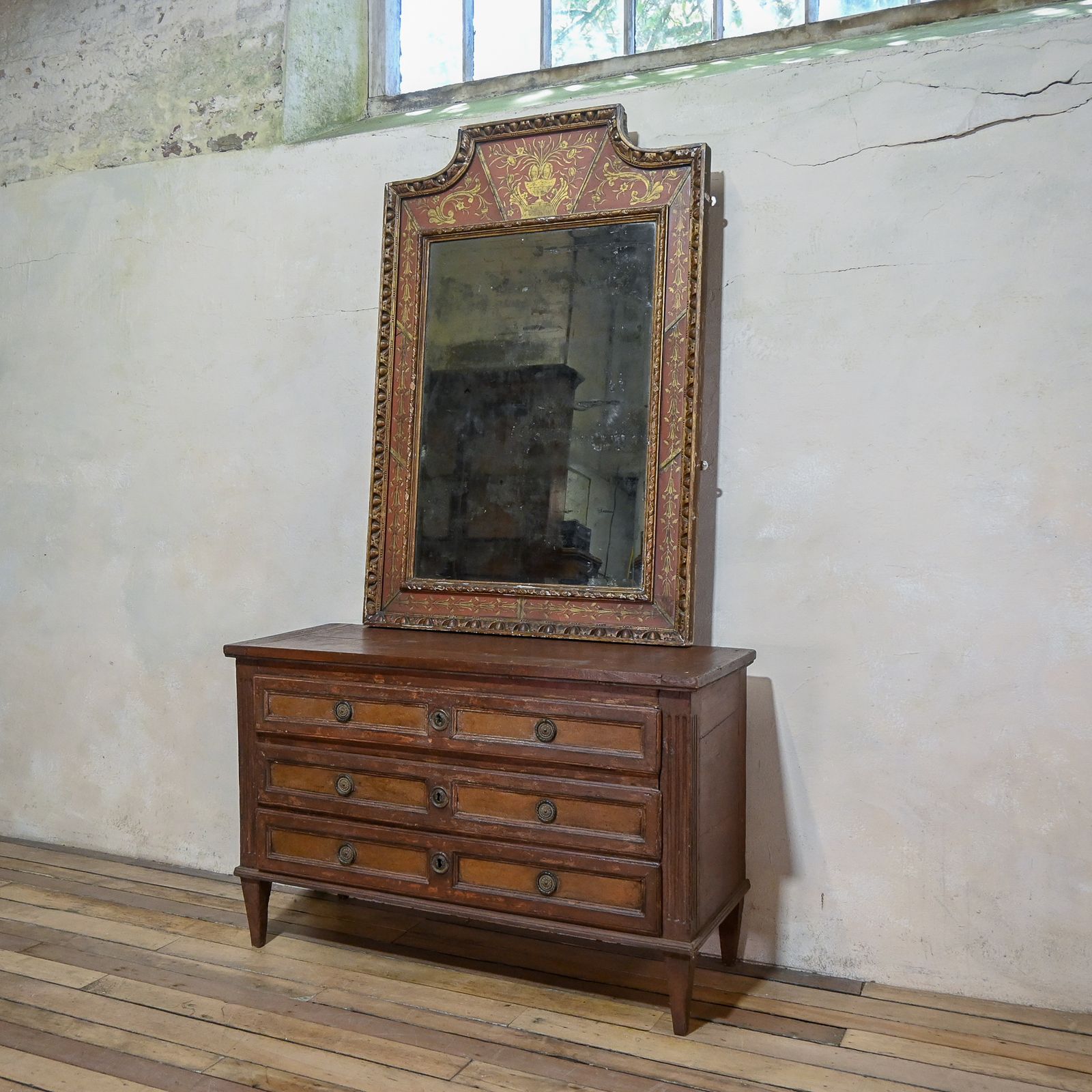 Louis XVI Original Painted Commode   Chest Of Drawers photo buy