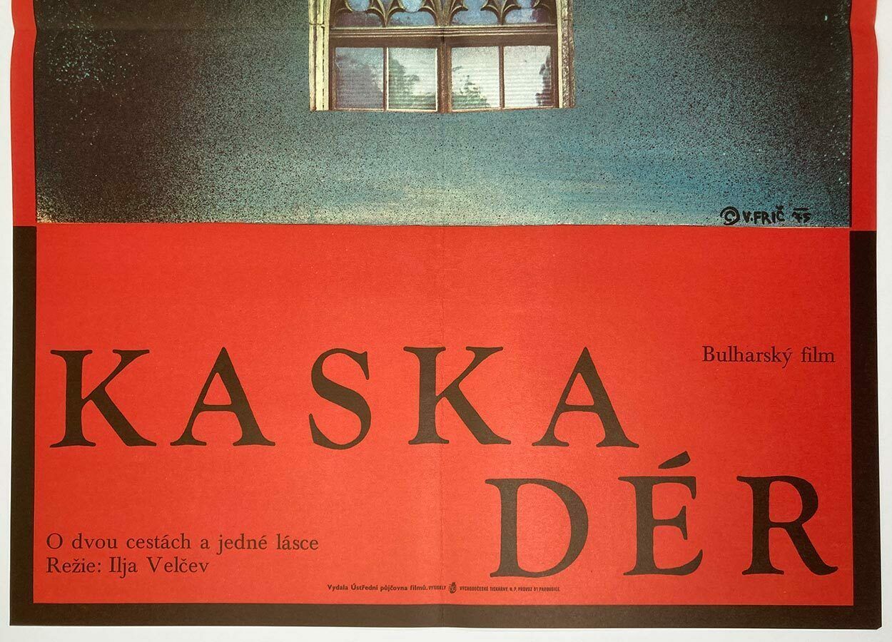 Art Original Film Poster, The Stand In, Vojmír Frič, 1975, Genuine Czech Vintage Print photo