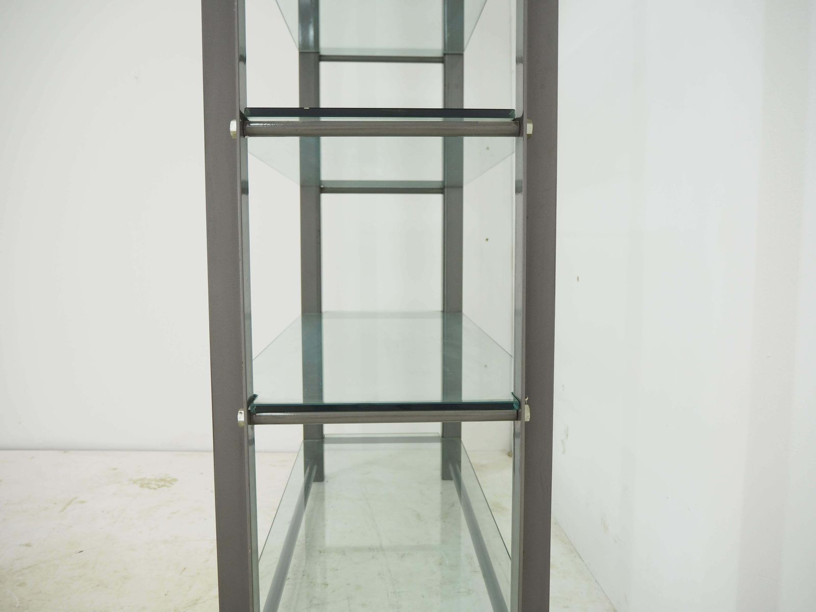 Furniture Industrial Shelves, Steel And Tempered Glass , 2000s photo