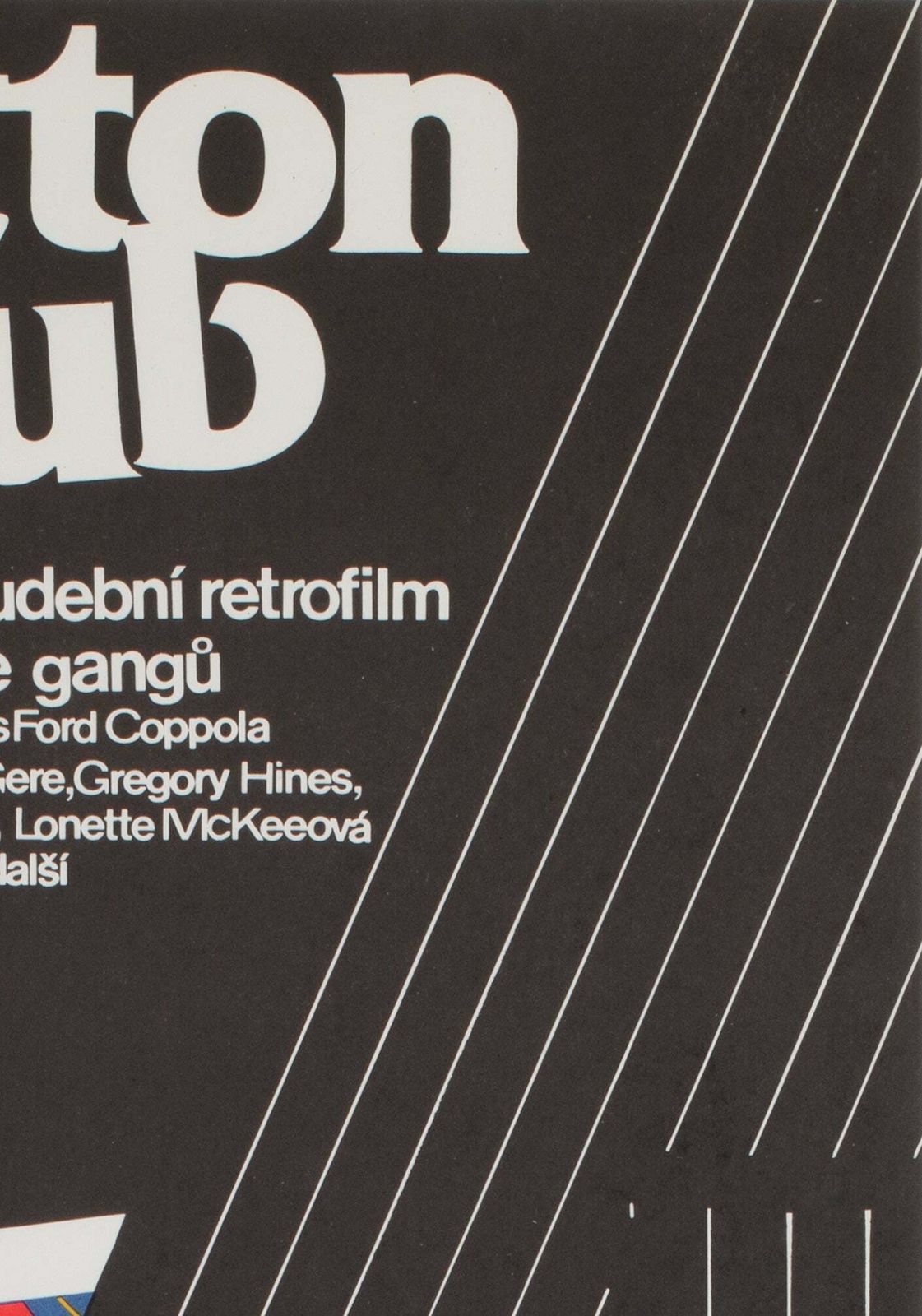 The Cotton Club 1984 Czech A3 Film Poster, Jan Weber photo Art