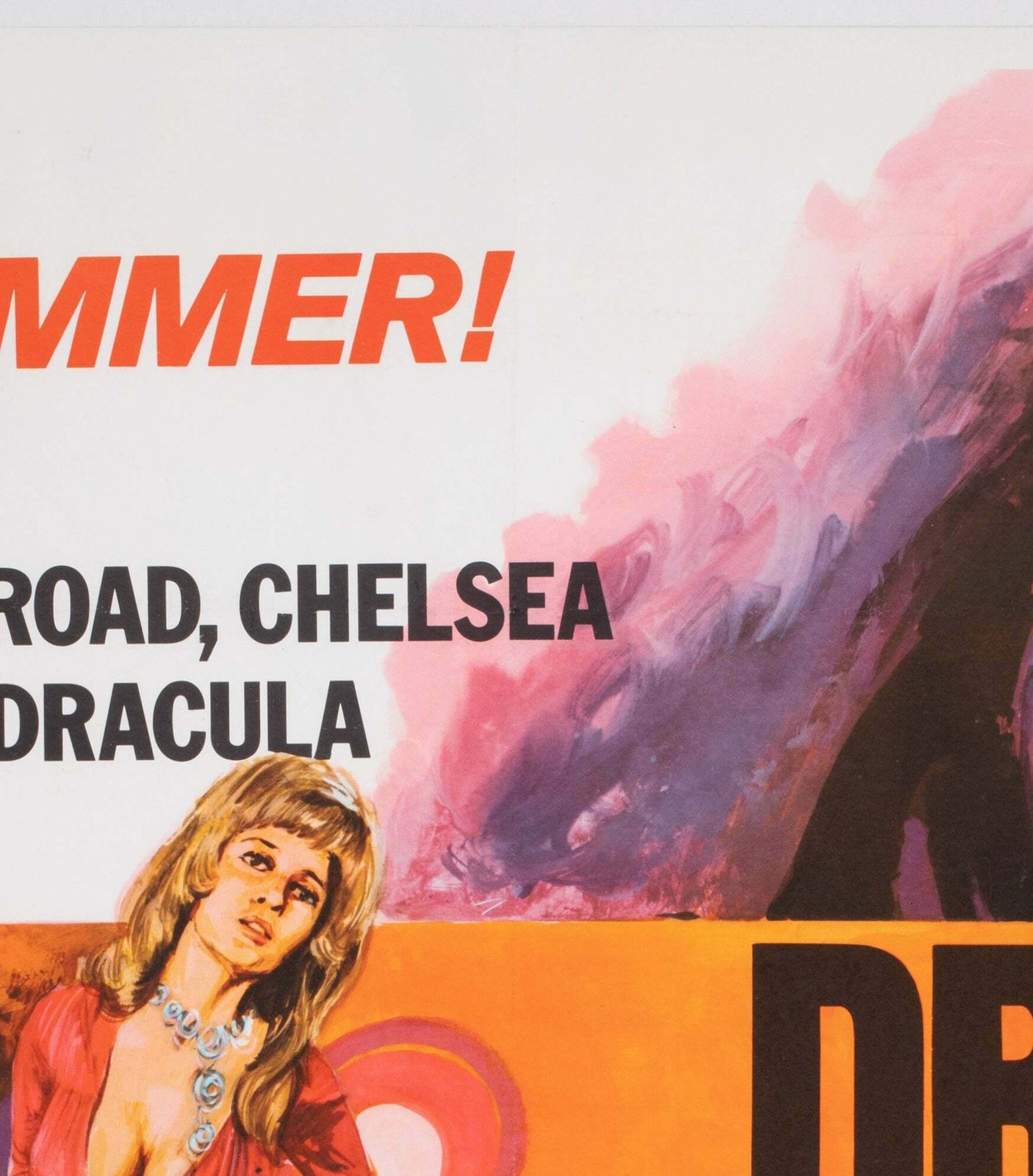 Dracula A.D. 1972 Uk Quad Film Poster, Tom Chantrell photo Art