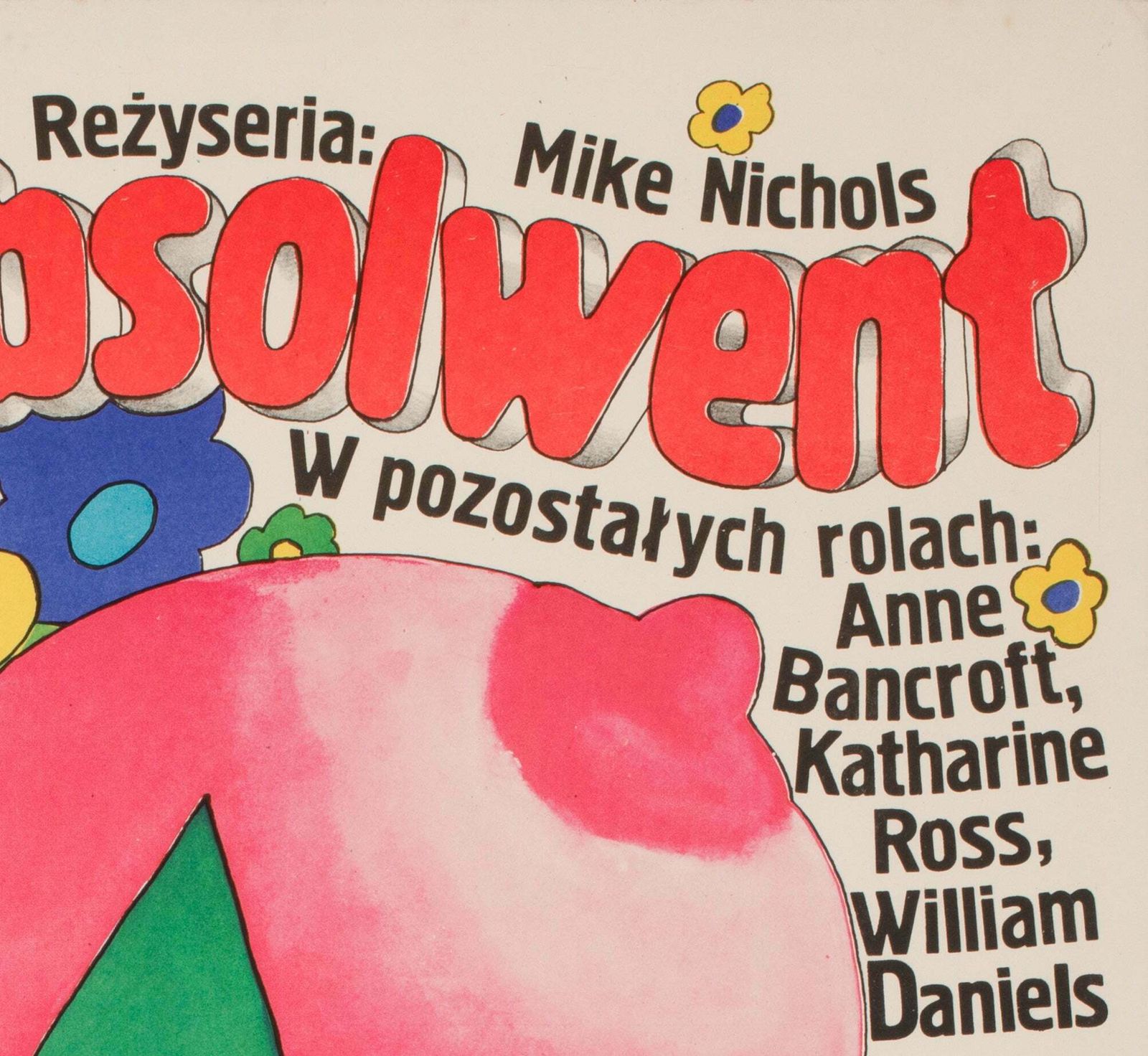 The Graduate 1967 Polish A1 Film Poster, Maciej Zbikowski photo Art