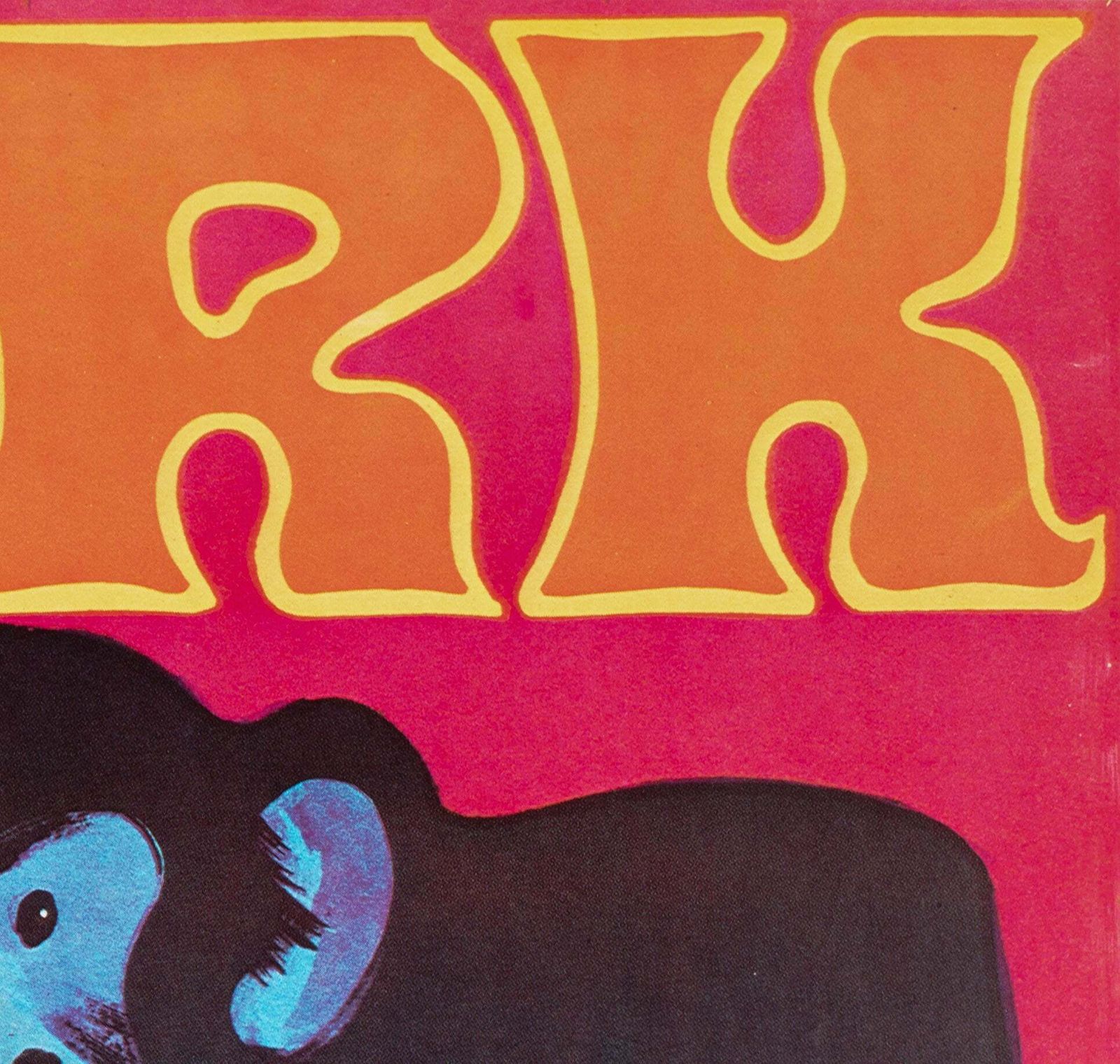 Cyrk Chimpanzee Cyclist R1980 Polish Circus Poster, Gorka photo Art