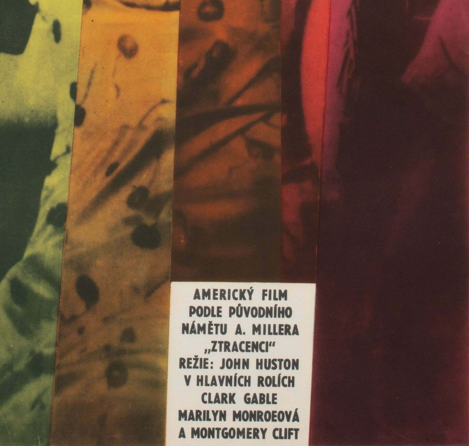 The Misfits 1964 Czech A1 Film Poster, Schlosser photo vintage