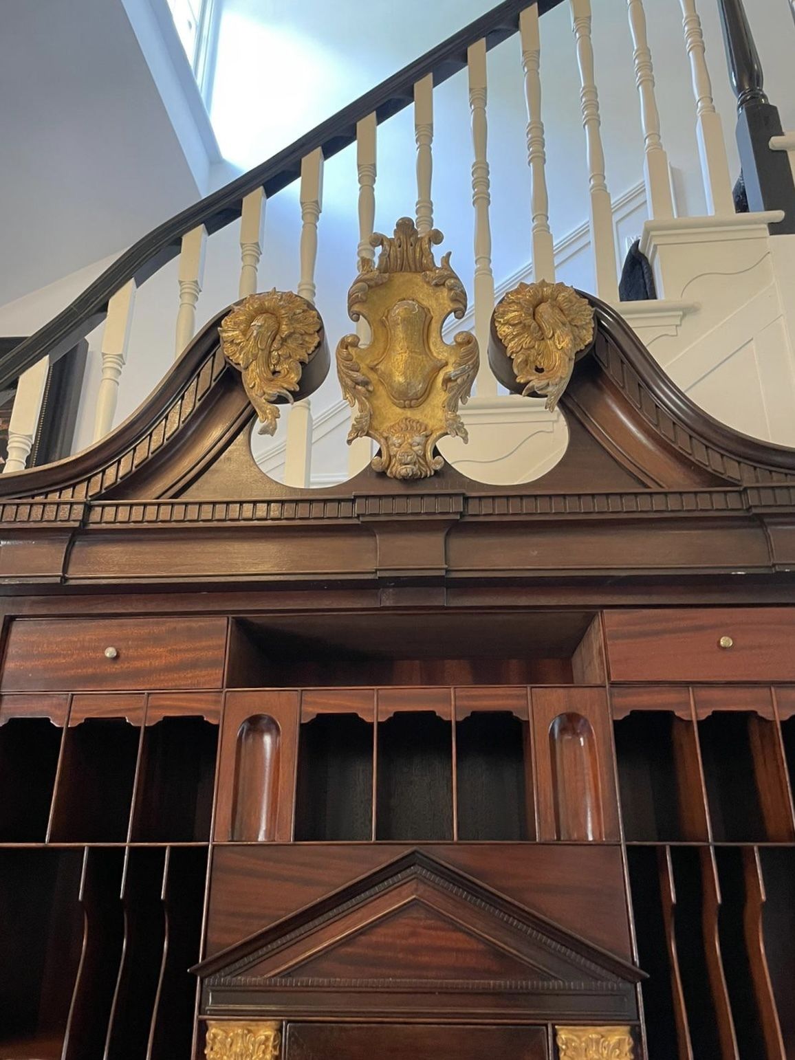 photo for sale Outstanding Quality Antique Chippendale Style Mahogany Bookcase