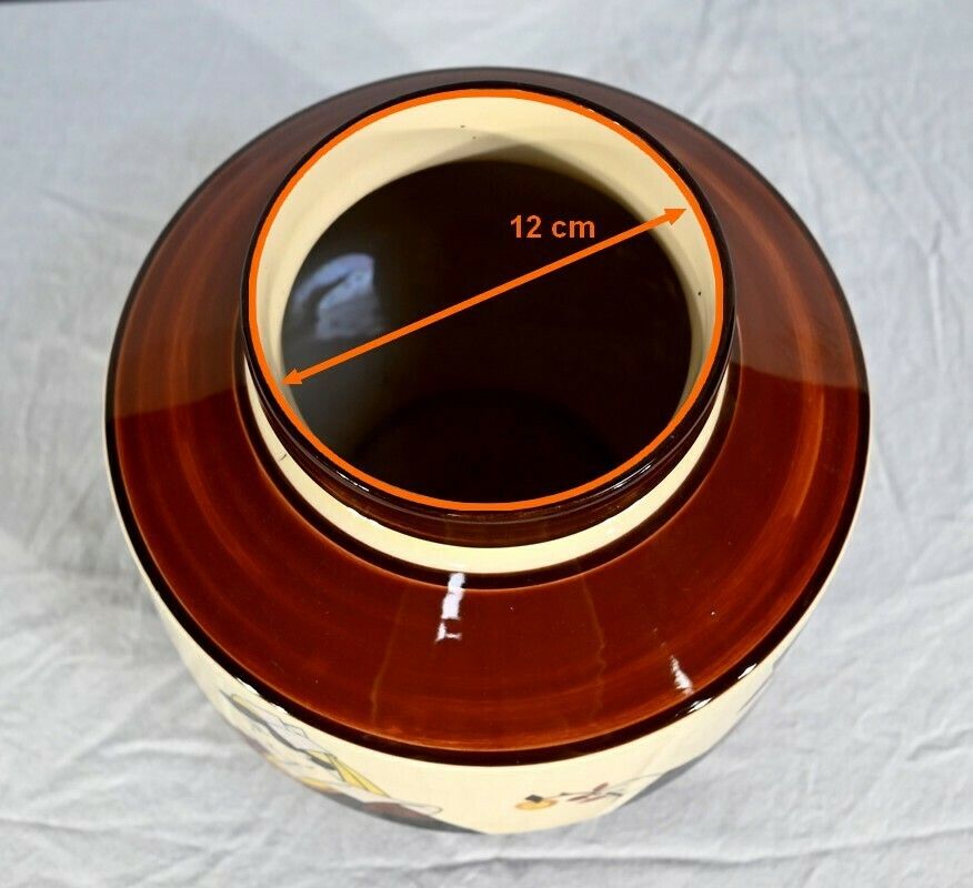 photo vintage Earthenware Cachepot, Hubaudière Bousquet House – 1st Part Of The 20th Century