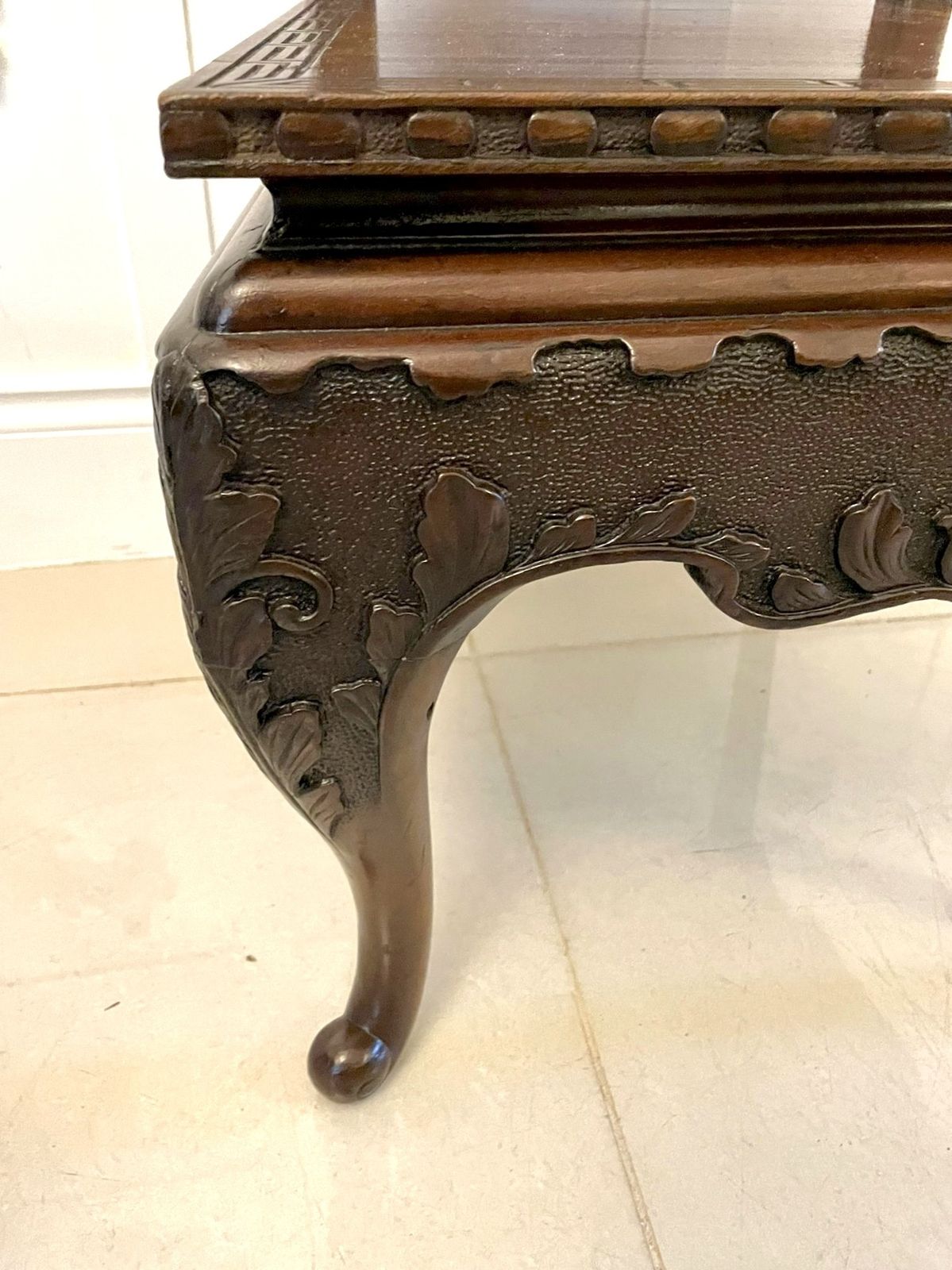 2495.0 Fine Quality Pair Of Antique Carved Chinese Hall Chairs photo