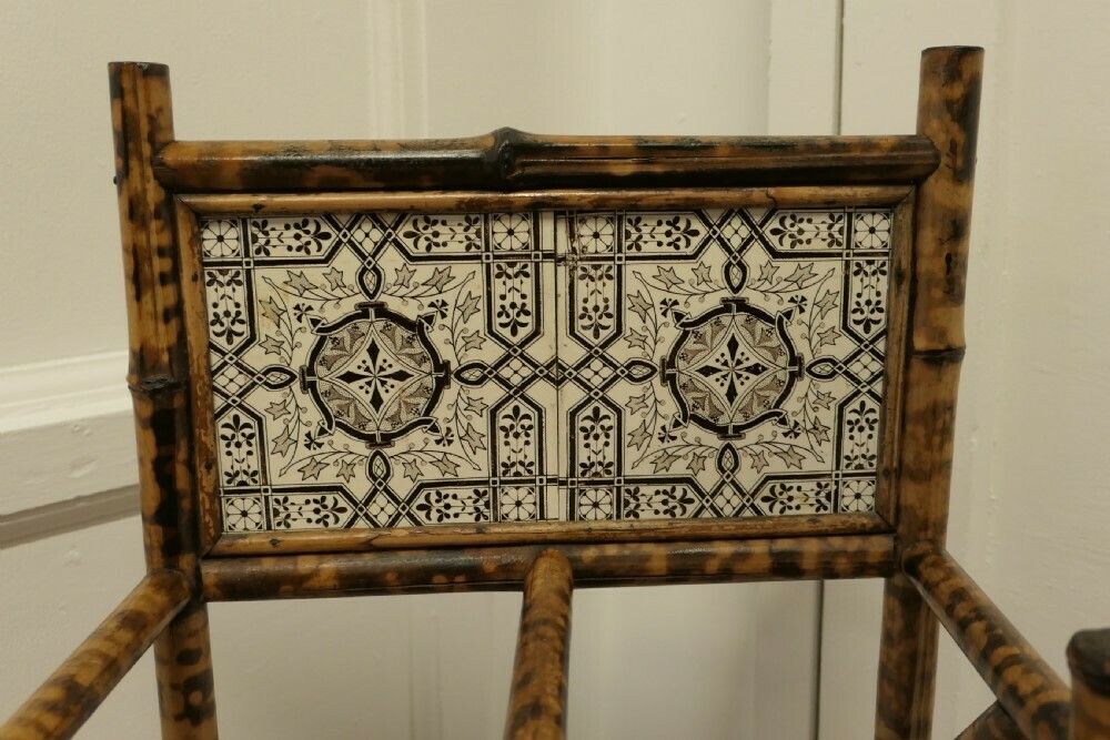 Victorian Bamboo And Tiled Stick And Umbrella Stand photo 450.0