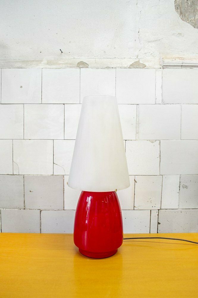 Italian Murano Glass Table Lamp From Vistosi, 1960s