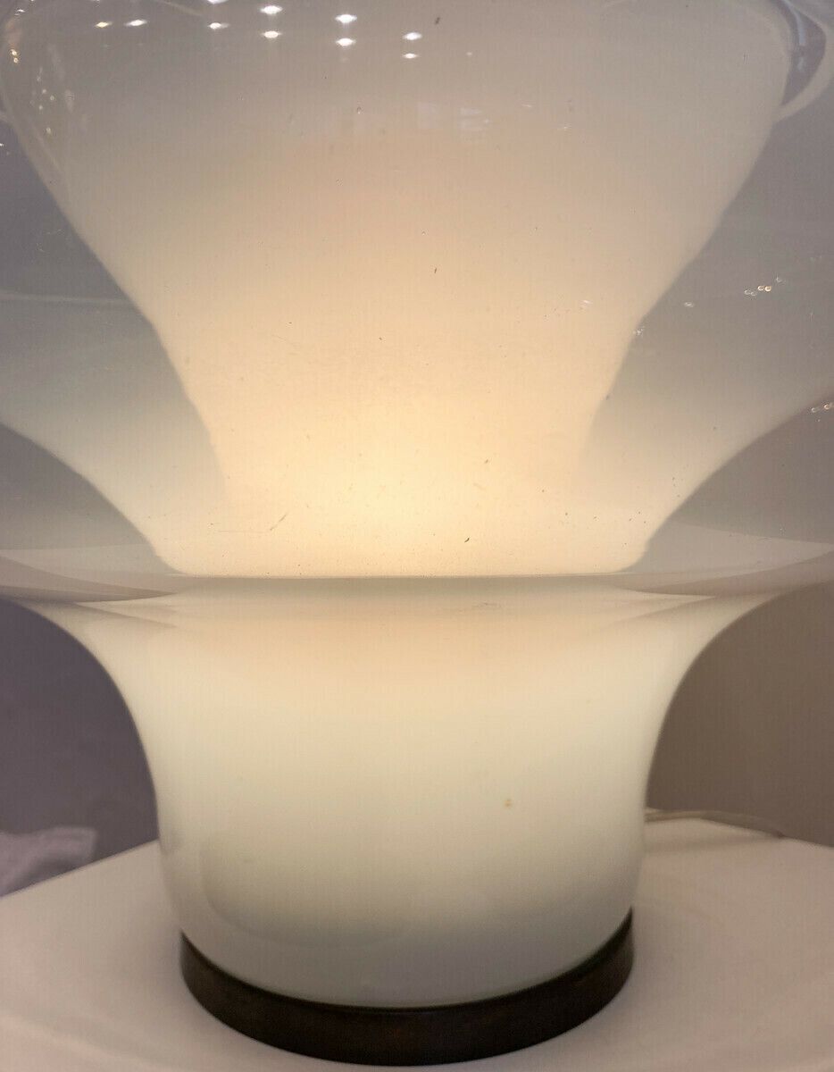 "Lotus" Murano Glass Table Lamp By Carlo Nason For Mazegga photo vinterior