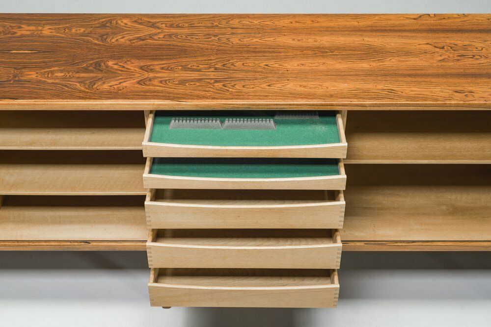 Large Rosewood Sideboard By Henning Kjerulf For Bruno Hansen, 1950s photo Furniture