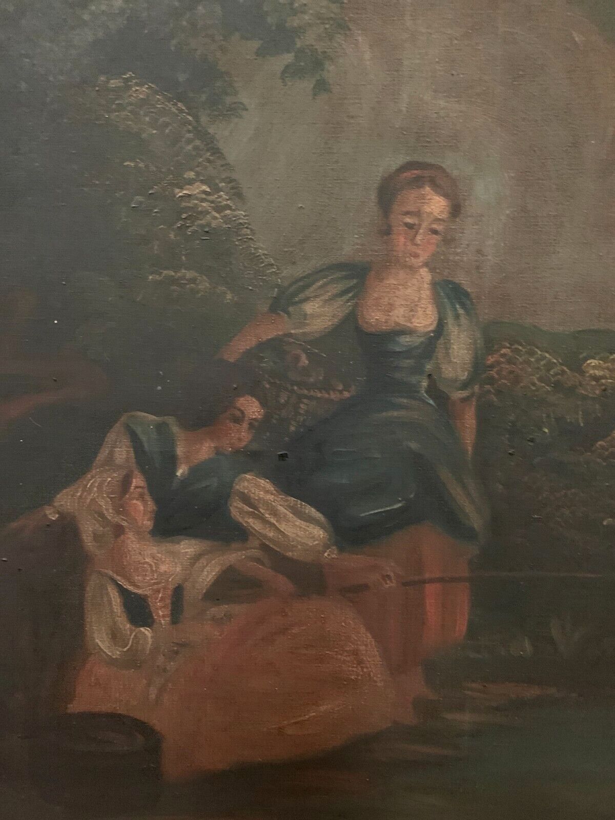 Home Decor Louis XVI Style Trumeau In Patinated And Gilded Wood photo