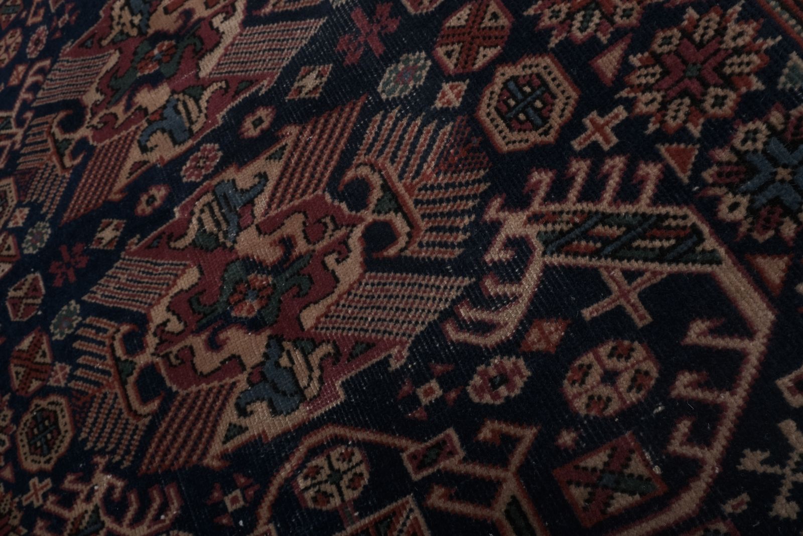 Textiles Vintage Caucasian Rug 3'11'' X 6'7'' photo