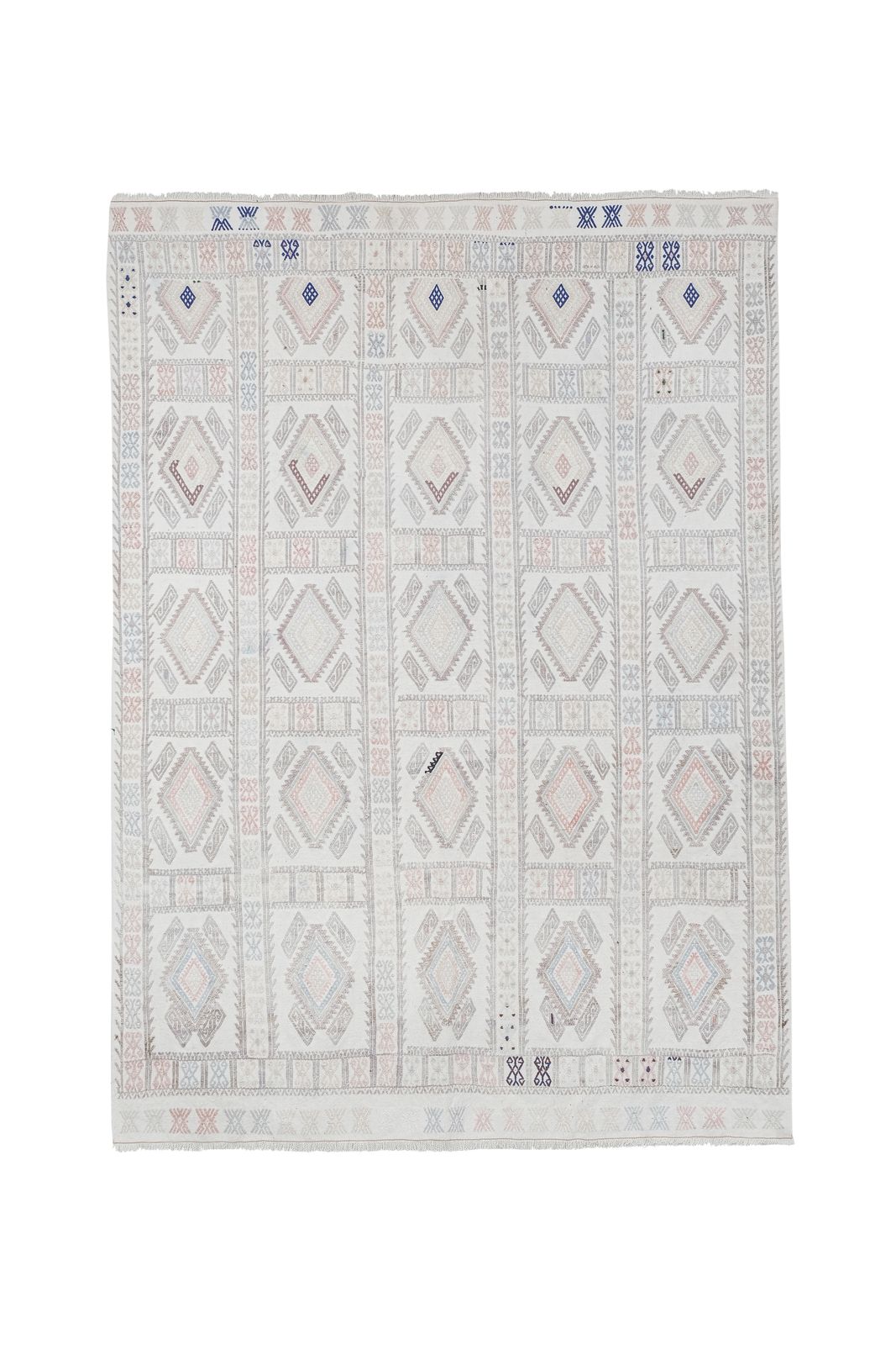 Turkish Faded Kilim Rug 4'1'' X 7'1''