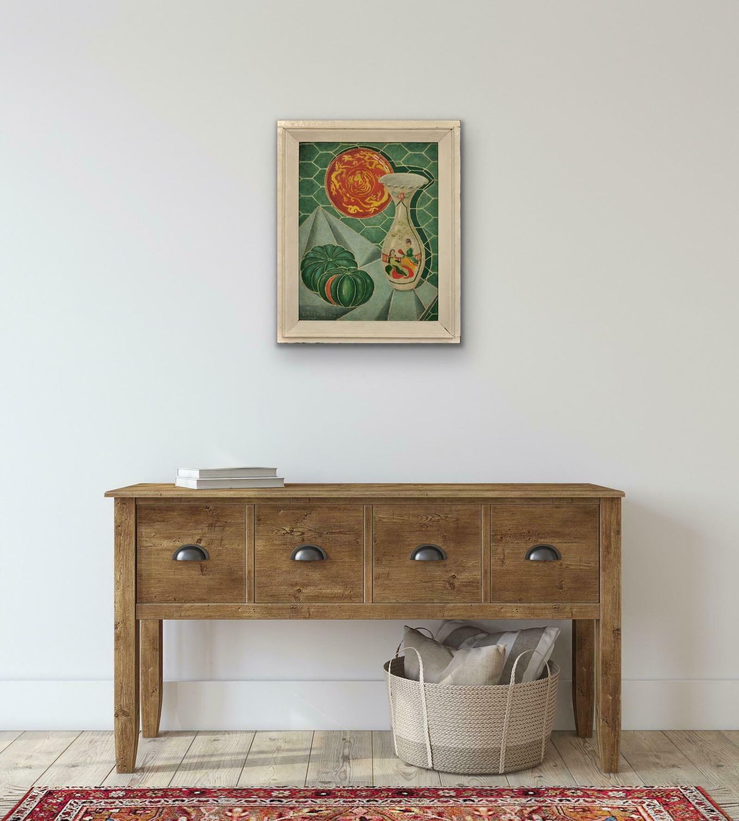 Denis Mitchell 1912 To 1993. St Ives School 1944 Framed Still Life Oil Painting By Barbara Hepworth's Assistant. Important Cornwall Cornish Artist. photo 4295.0