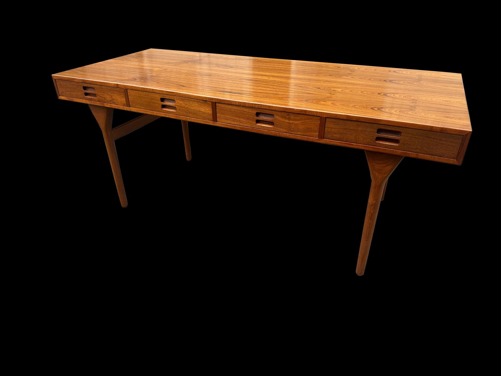 Teak 4 Drawer Desk By Nanna Ditzel For Soren Wiladsen photo 7950.0