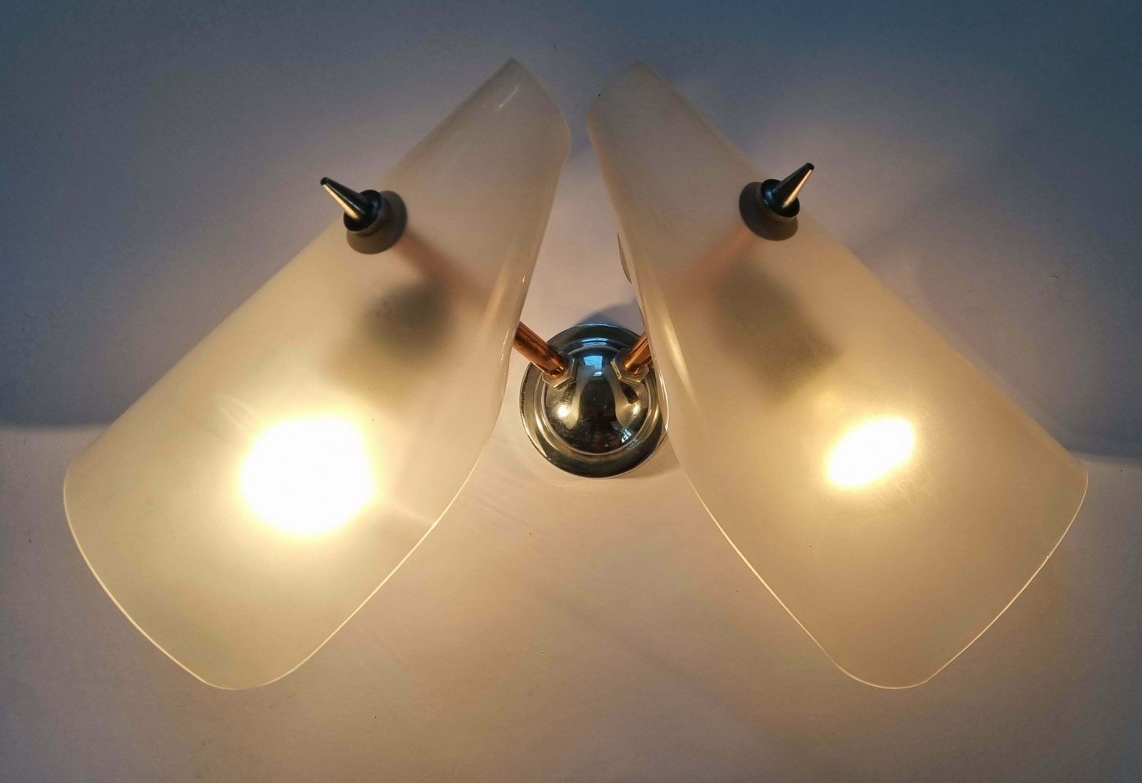 photo for sale Large Midcentury Wall Lamp In Stilnovo Style, Italy, 1960s
