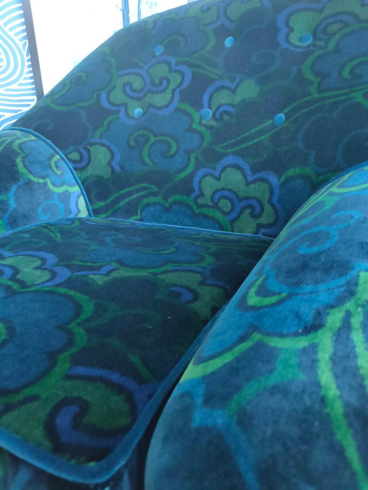 Vintage 1970's Oyster Armchair photo furniture