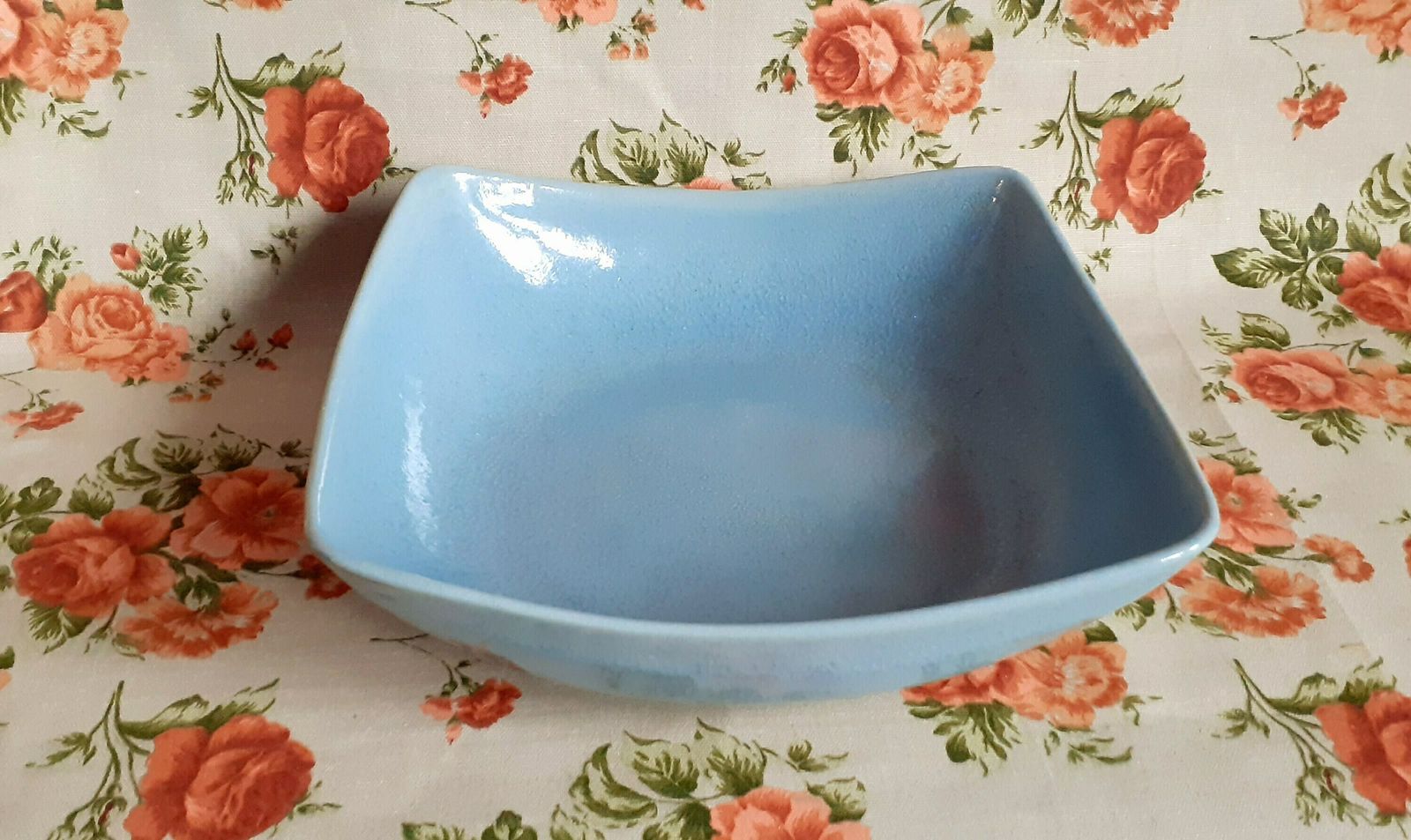 Blue Mid Century Studio Pottery Bowl By Ernestine Cannon photo vinterior