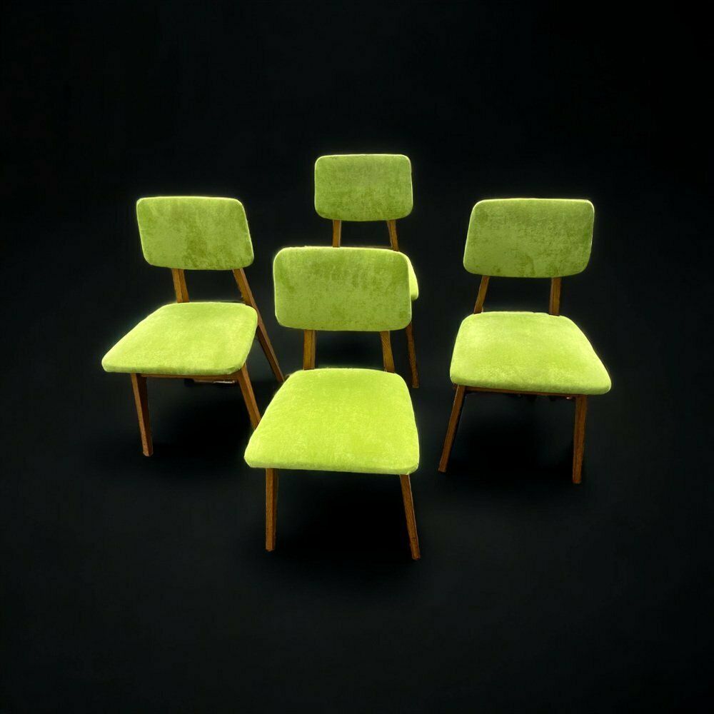 Compass Chairs By René Jean Caillette, 1950s, Set Of 4