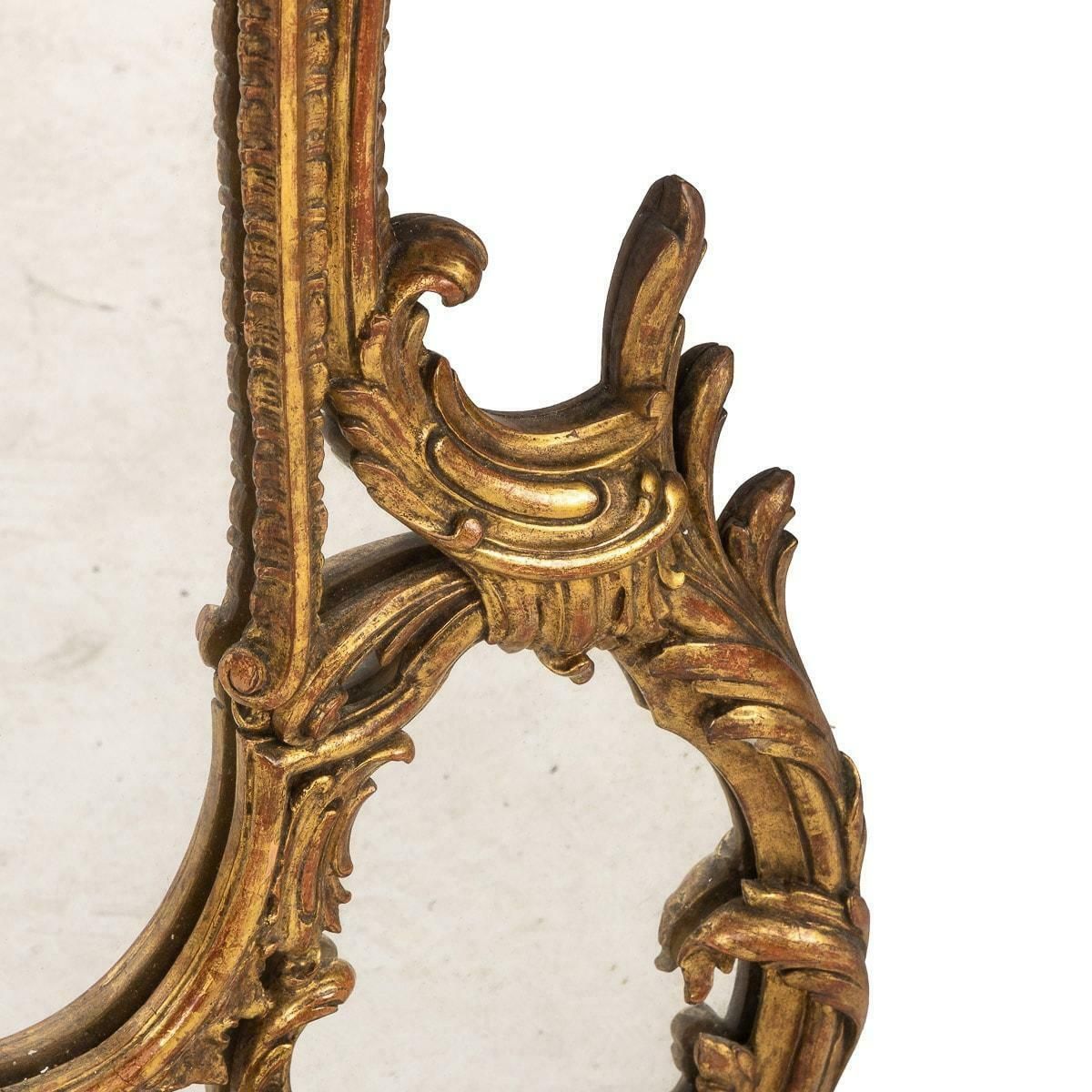 photo for sale 19th Century French Rococo Carved Giltwood Mirror, C.1860