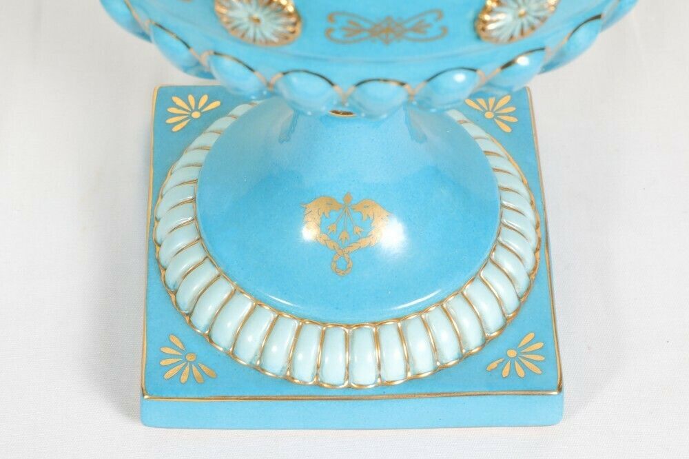Pair Sevres Urns Porcelain Cherub Campana Vase photo vinterior