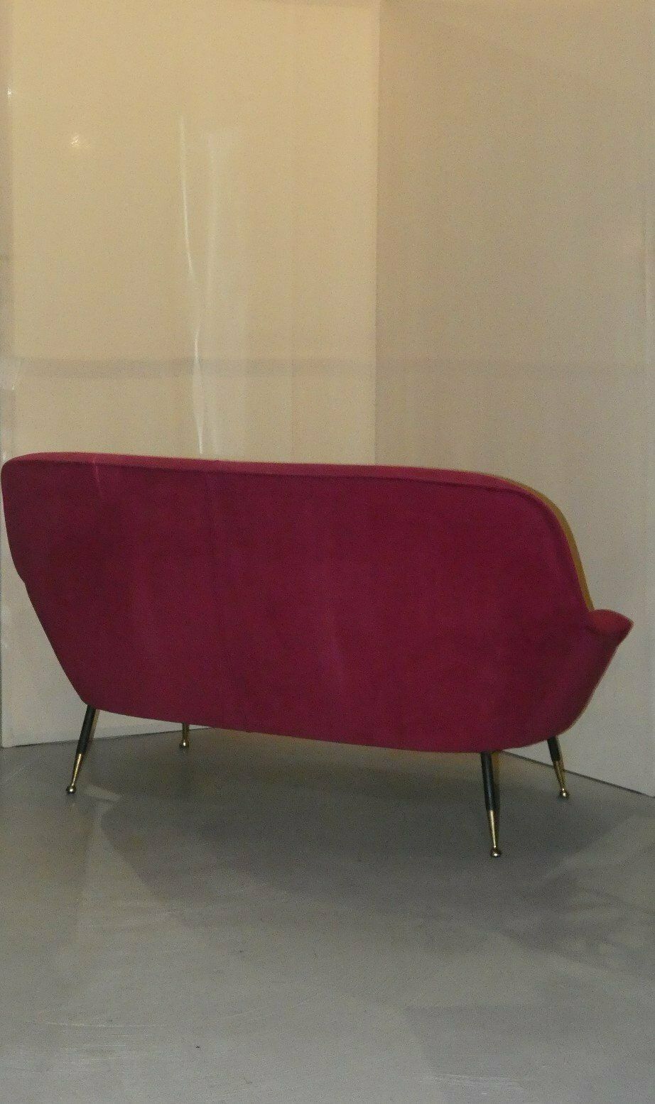 Italian 3 Seater Wool Sofa, 1950s photo Furniture