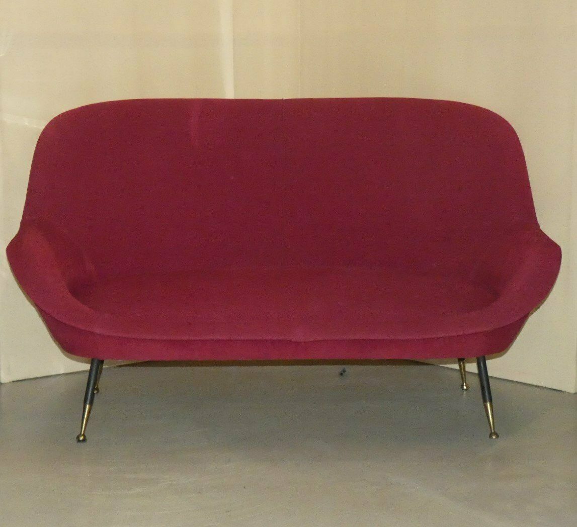 Italian 3 Seater Wool Sofa, 1950s photo furniture