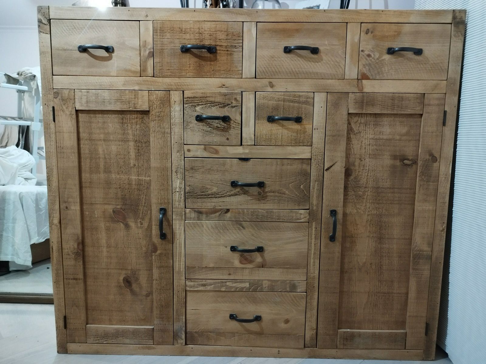 Apothecary Chest Drawers Sideboard Solid Wood Industrial