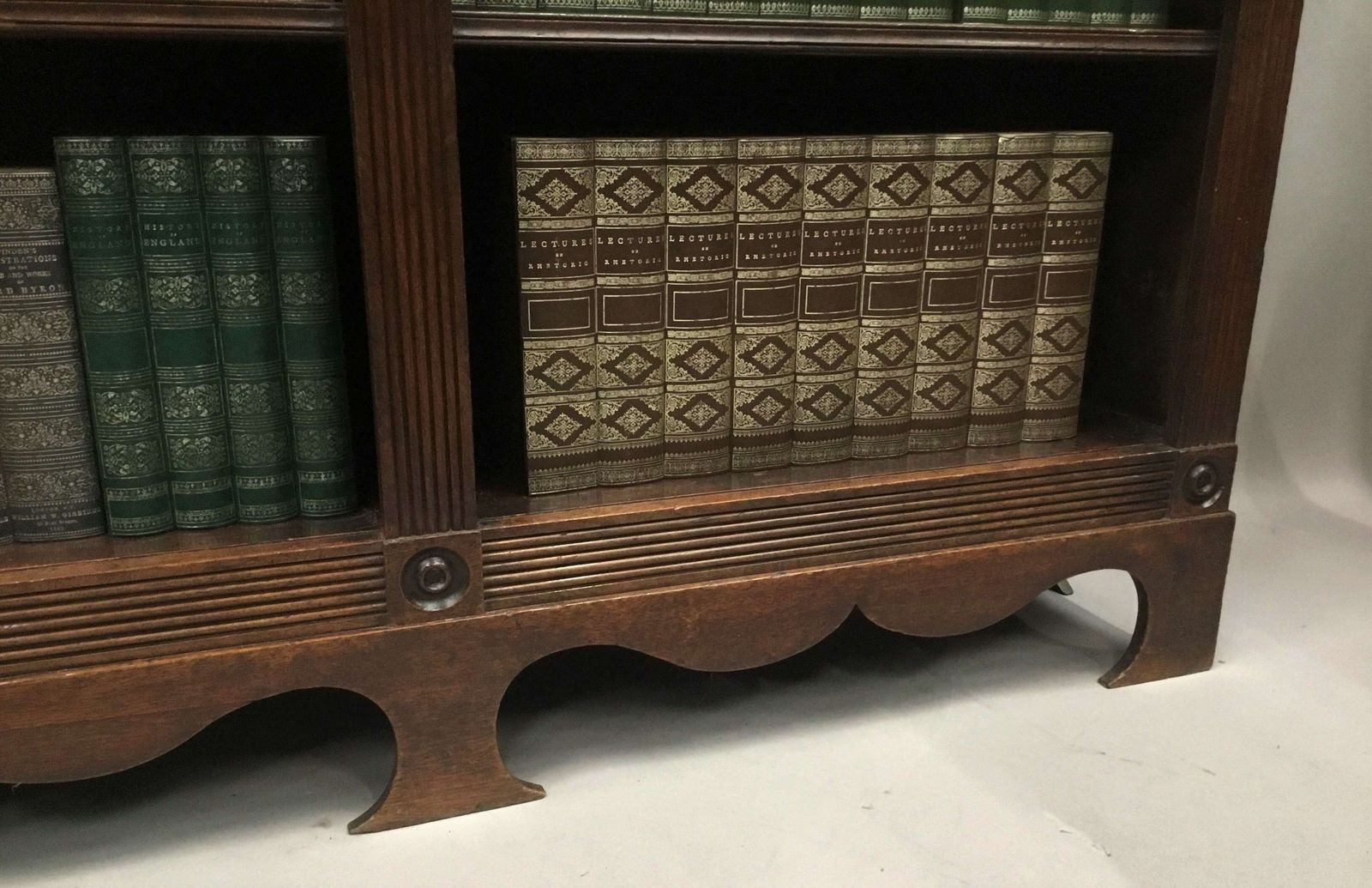 Handsome Regency Country House Mahogany Open Bookcase photo vinterior