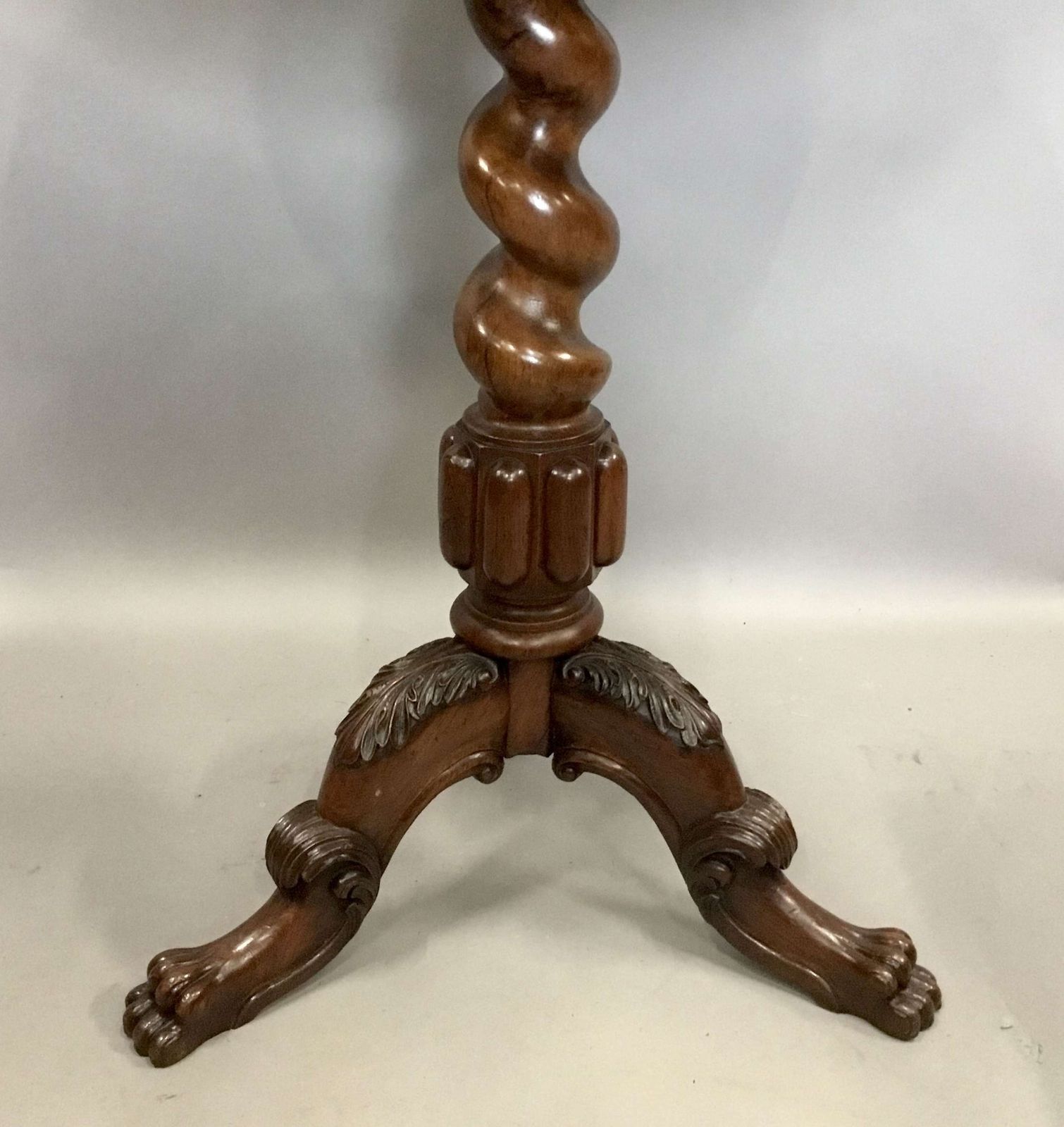 George IV Irish Pollard Oak Tripod Occasional Table photo 3080.0