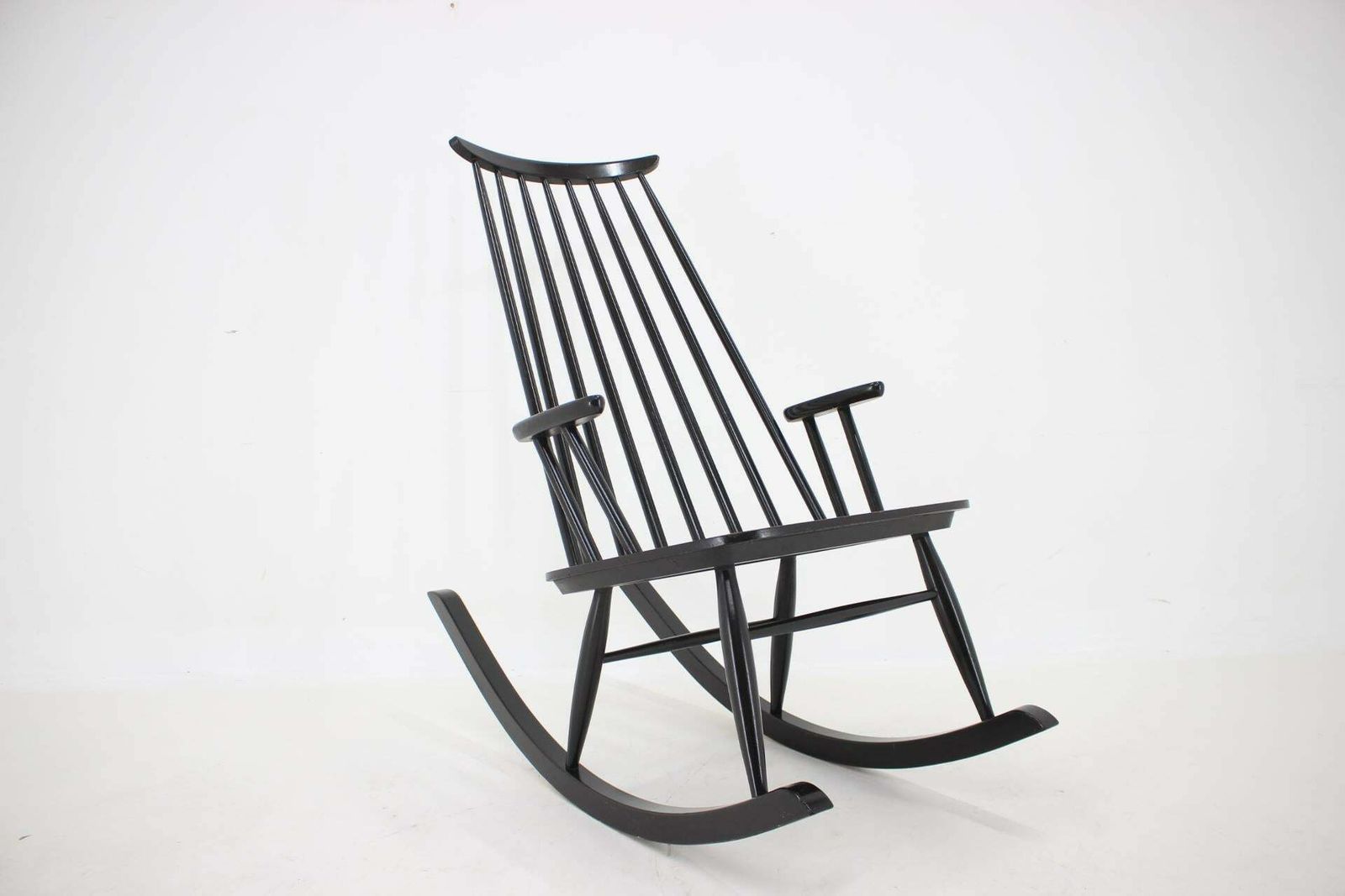 photo for sale 1960s Varjosen Puunjalostus Beech Rocking Chair Finland