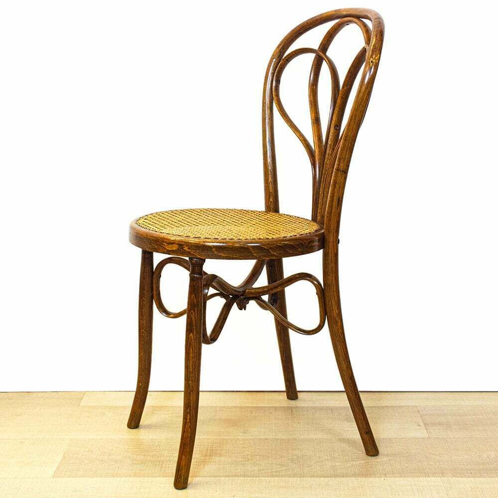 Vintage Oak Bentwood Chairs By Ventura Feliu, Spain 1910s, Set Of 4 photo for sale