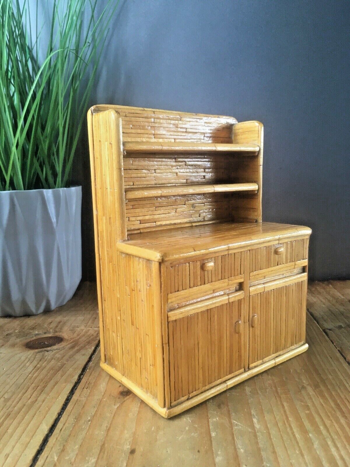 Mini Vintage Matchstick Scratch Built Model Welsh Dresser Dolls House Furniture