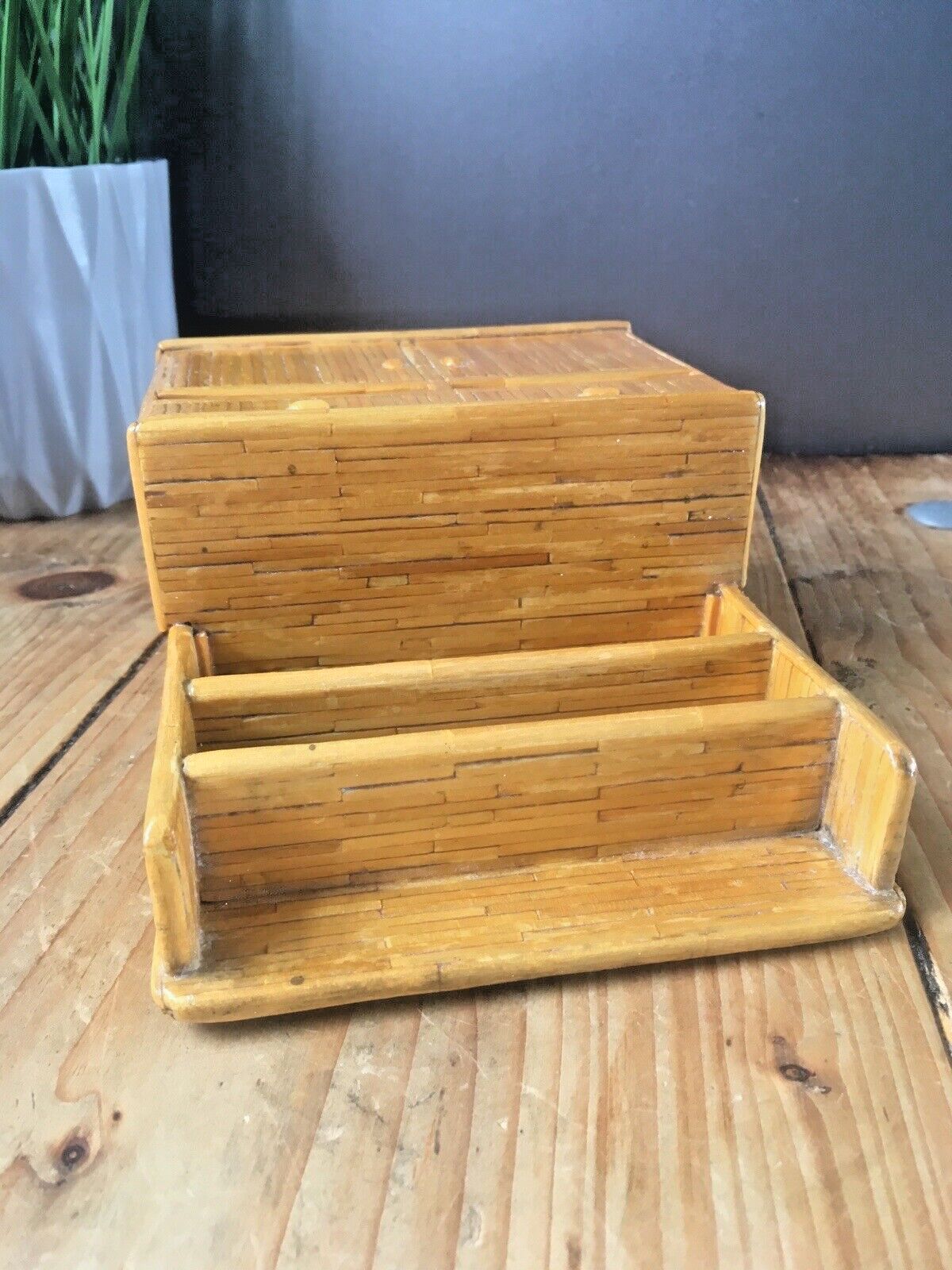 Mini Vintage Matchstick Scratch Built Model Welsh Dresser Dolls House Furniture photo vintage