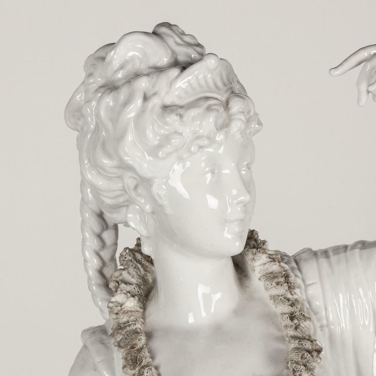 photo for sale 19th Century Capodimonte White Porcelain Figures, C.1890