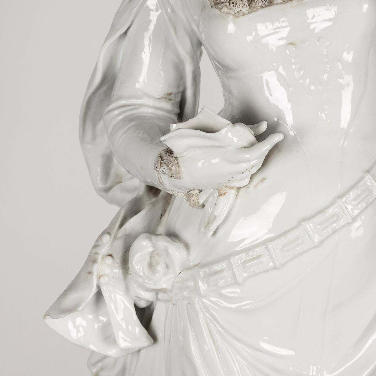 3295.0 19th Century Capodimonte White Porcelain Figures, C.1890 photo