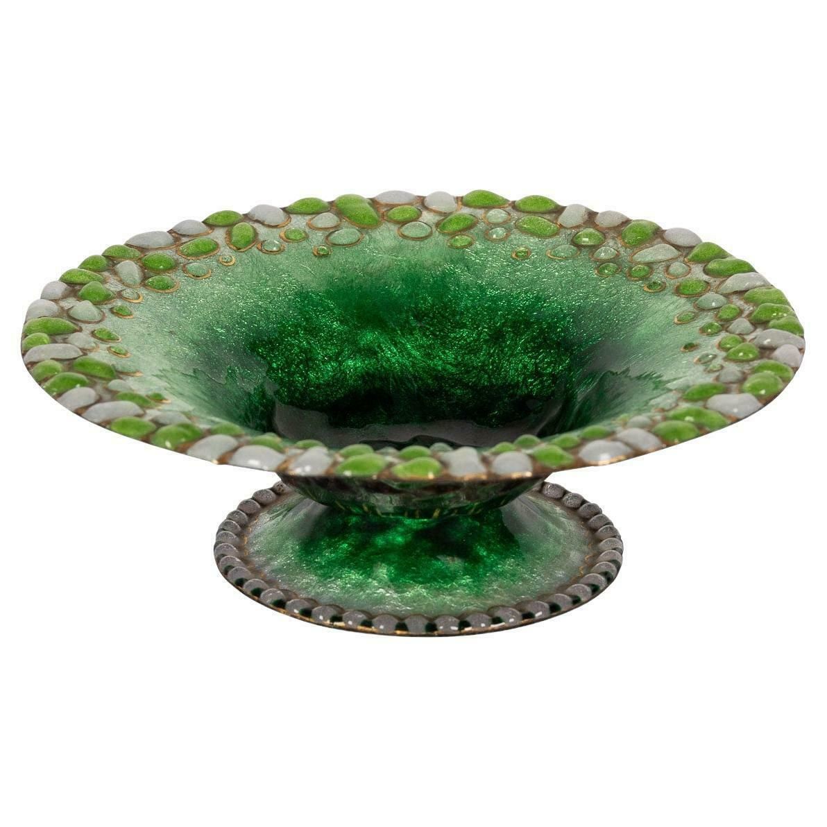 20th Century French Enamel Bowl By Duban Et Christel, C.1950